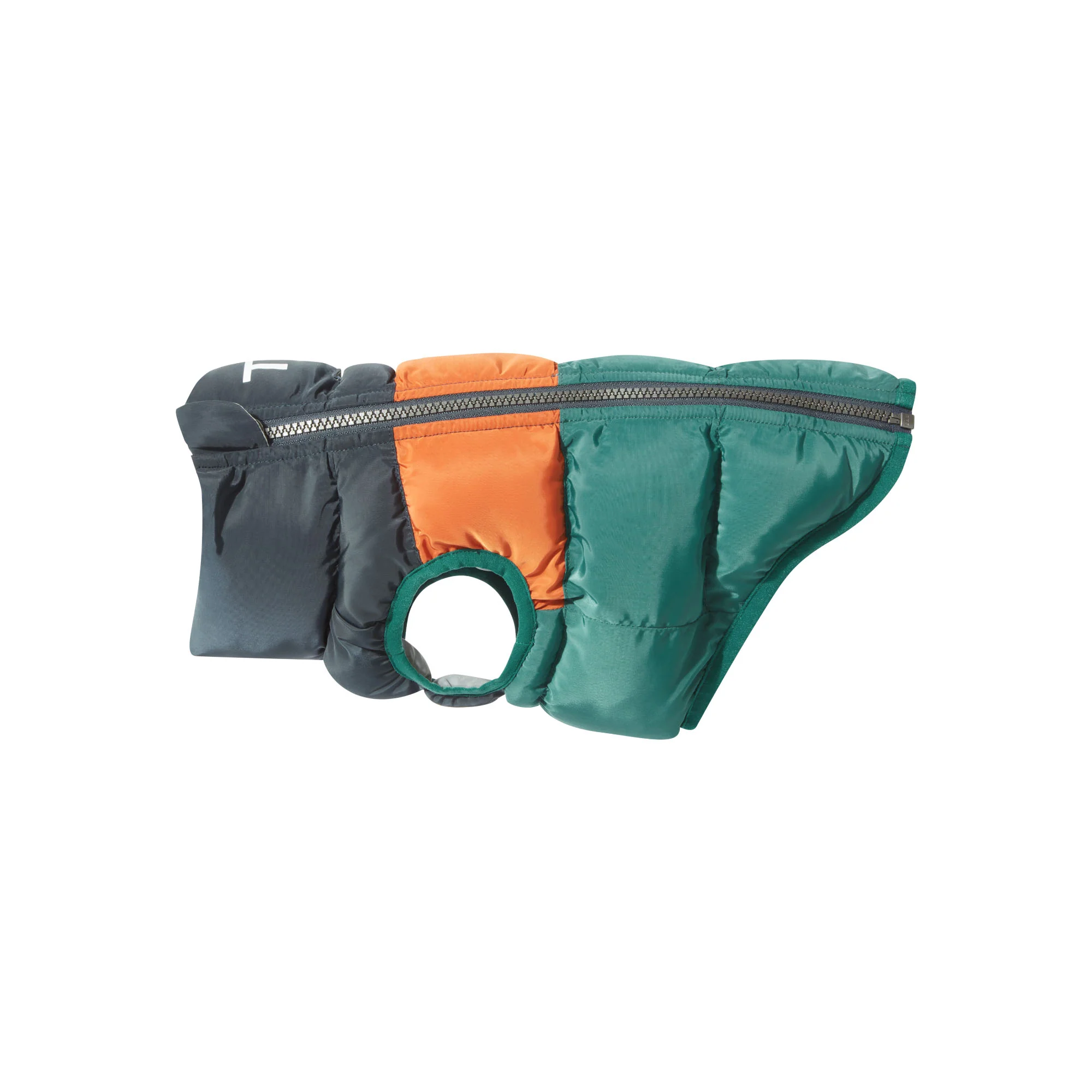 Fetch Padded Dog Coat XS - Dark Indigo/Mahogany Orange/Dark Turquoise - Image 7