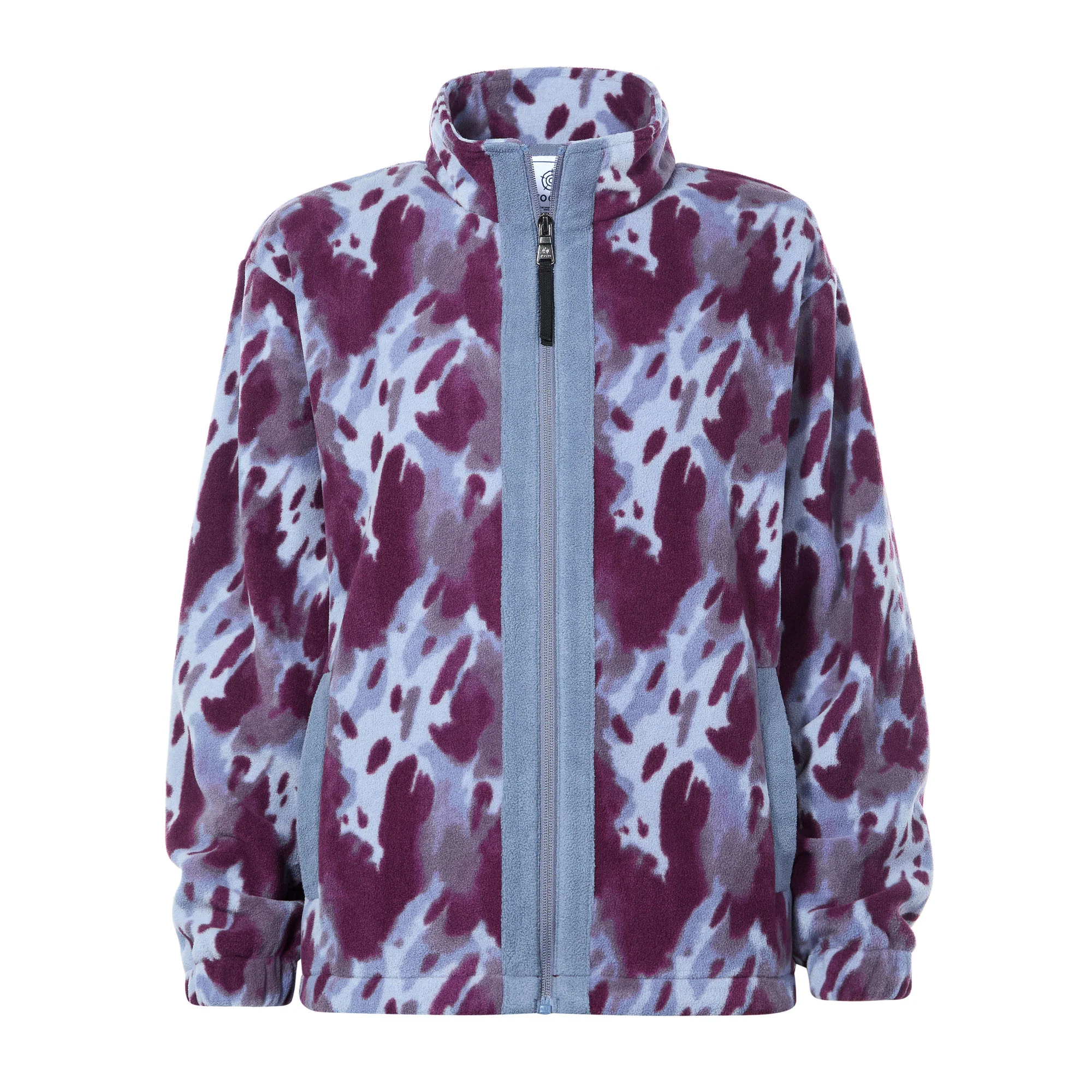 Firan Womens Relaxed Fit Microfleece Jacket - Smokey Blue Print - Image 7