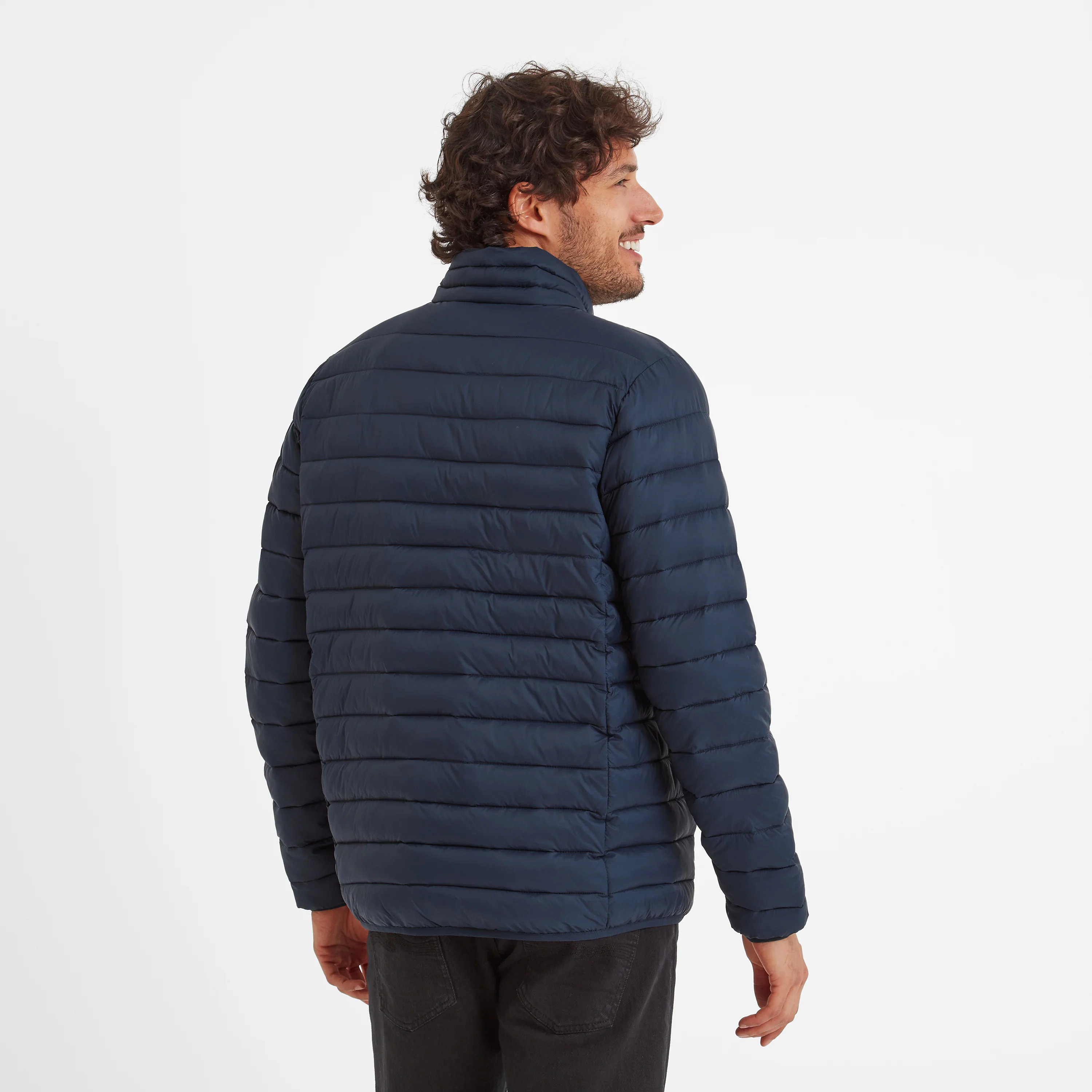 Gibson Mens Insulated Padded Jacket - Dark Indigo - Image 3