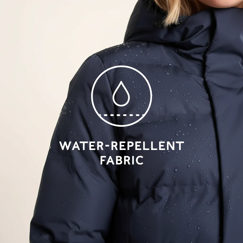 Glaston Womens Shower Resistant Insulated Parka - Dark Indigo - Image 7