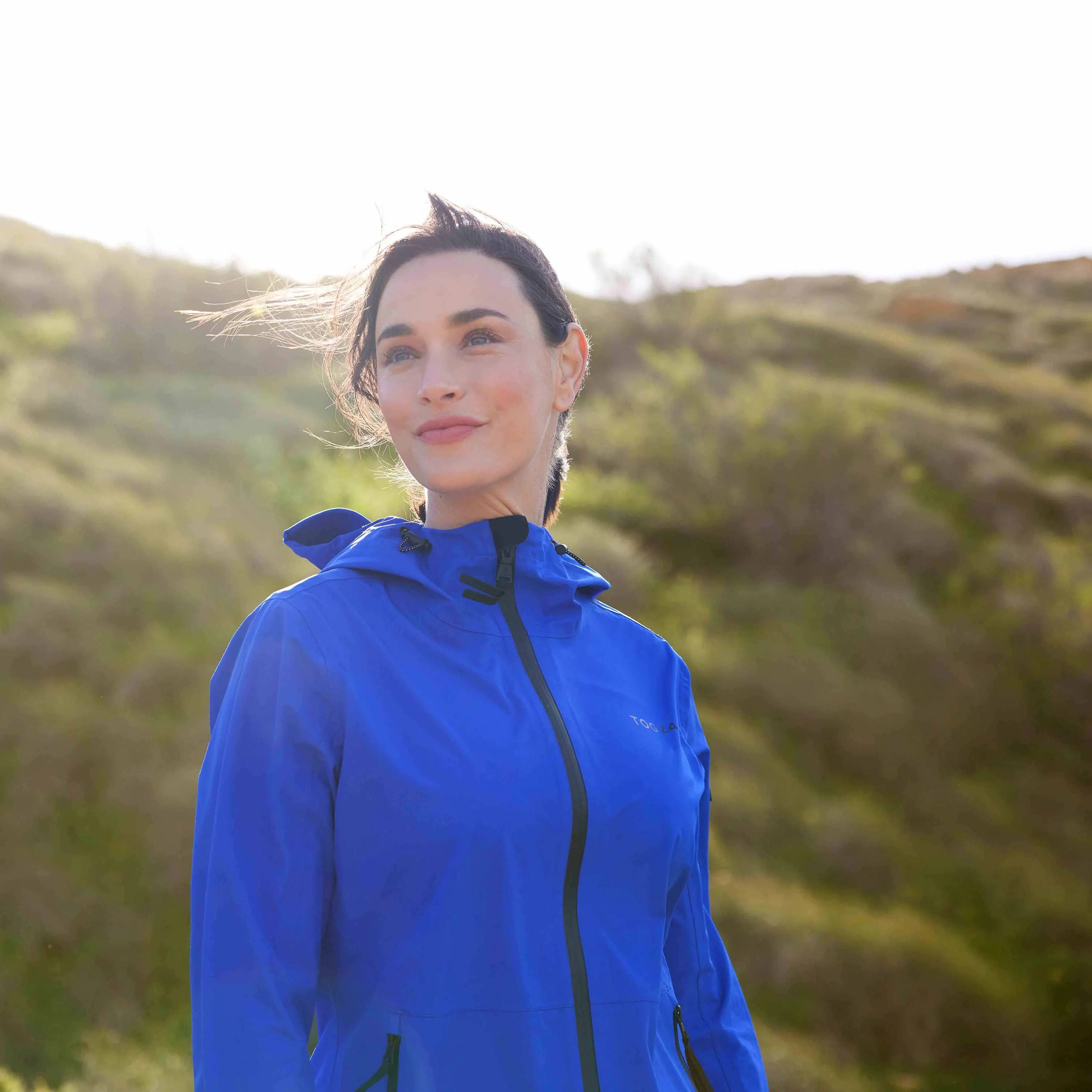 Glyder Womens Performance Waterproof Jacket - Ultra-Marine Blue - Image 5