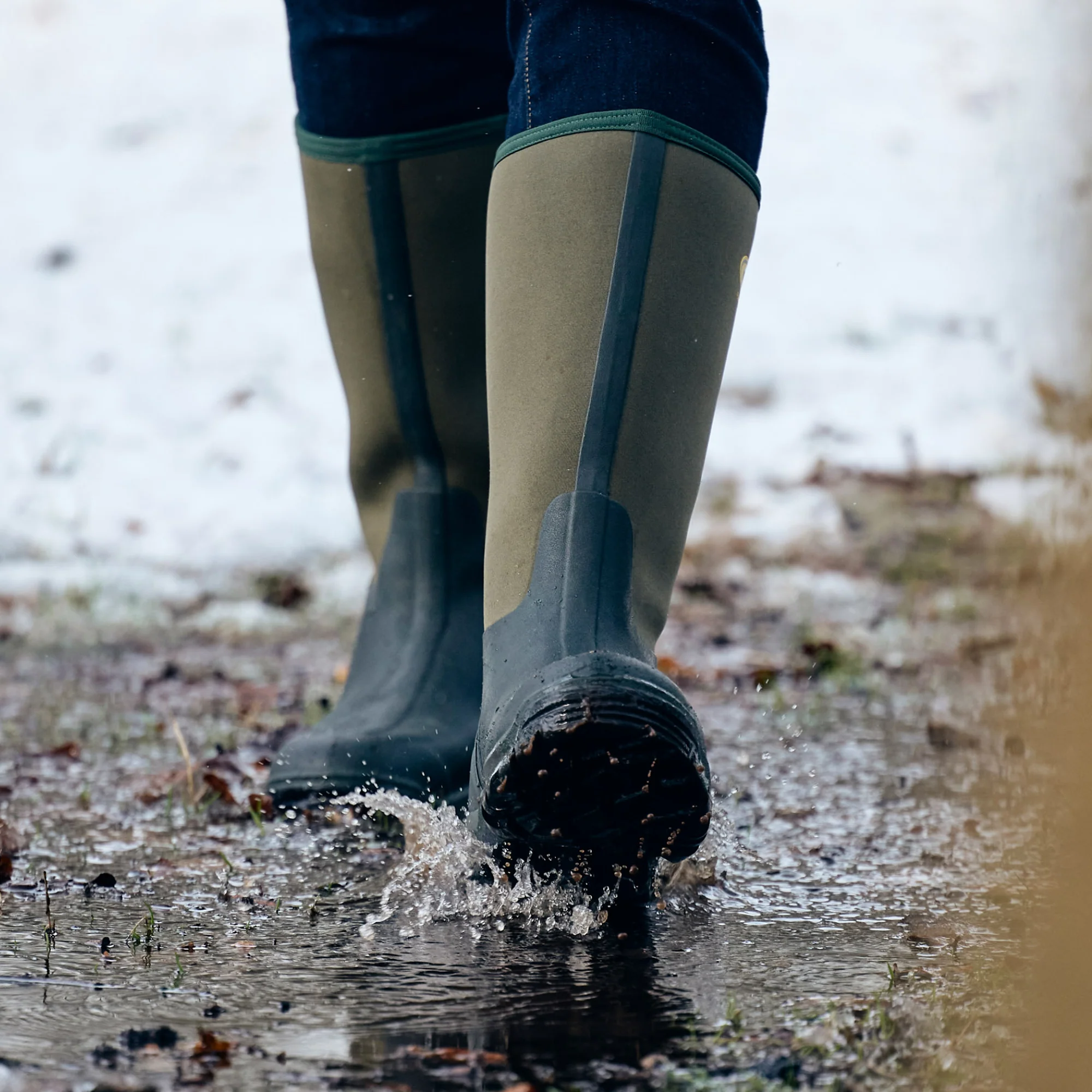 Grubs Boots Frostline Unisex Classic Wellies - Green - Image 3