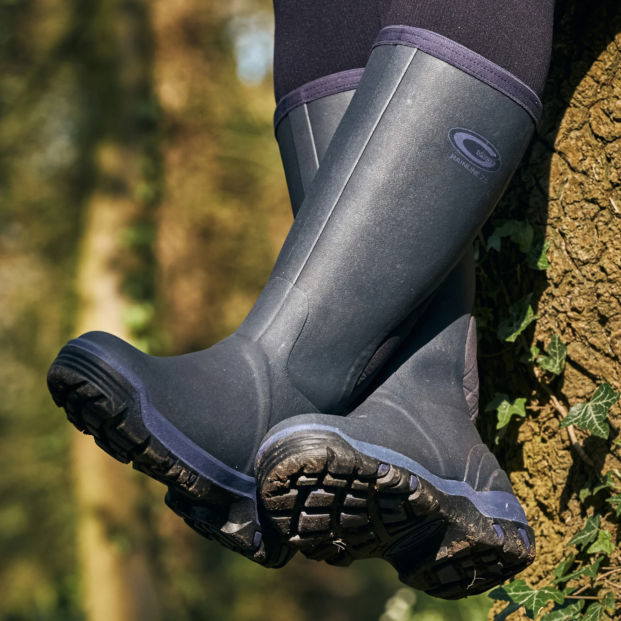 Grubs Boots Rainline Wellies Womens - Blue - Image 4