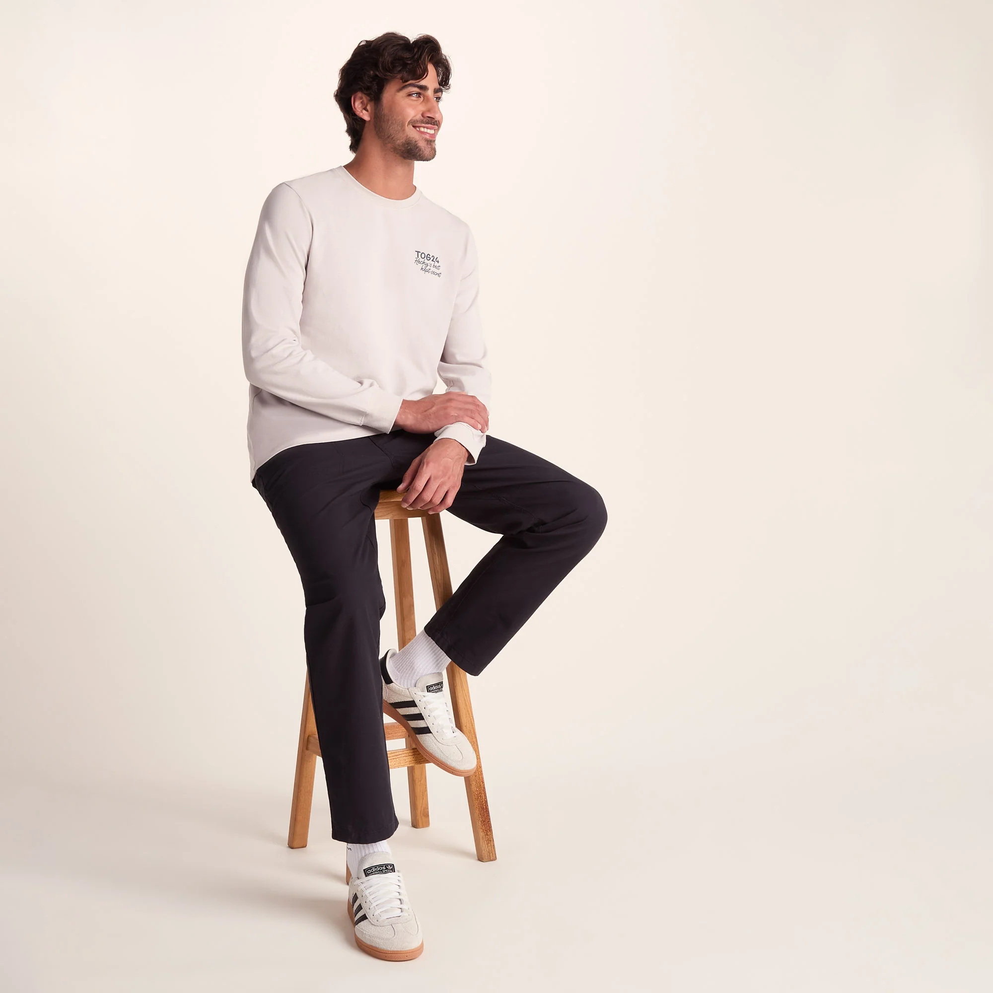 Hecky Mens Long Sleeve T-Shirt - Raincloud - Image 7