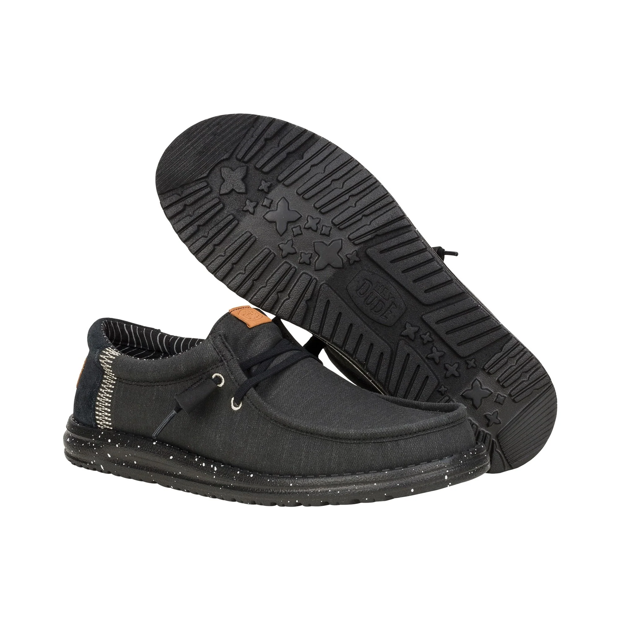 HEYDUDE Wally Elevated Basics Mens Shoes - Black - Image 2