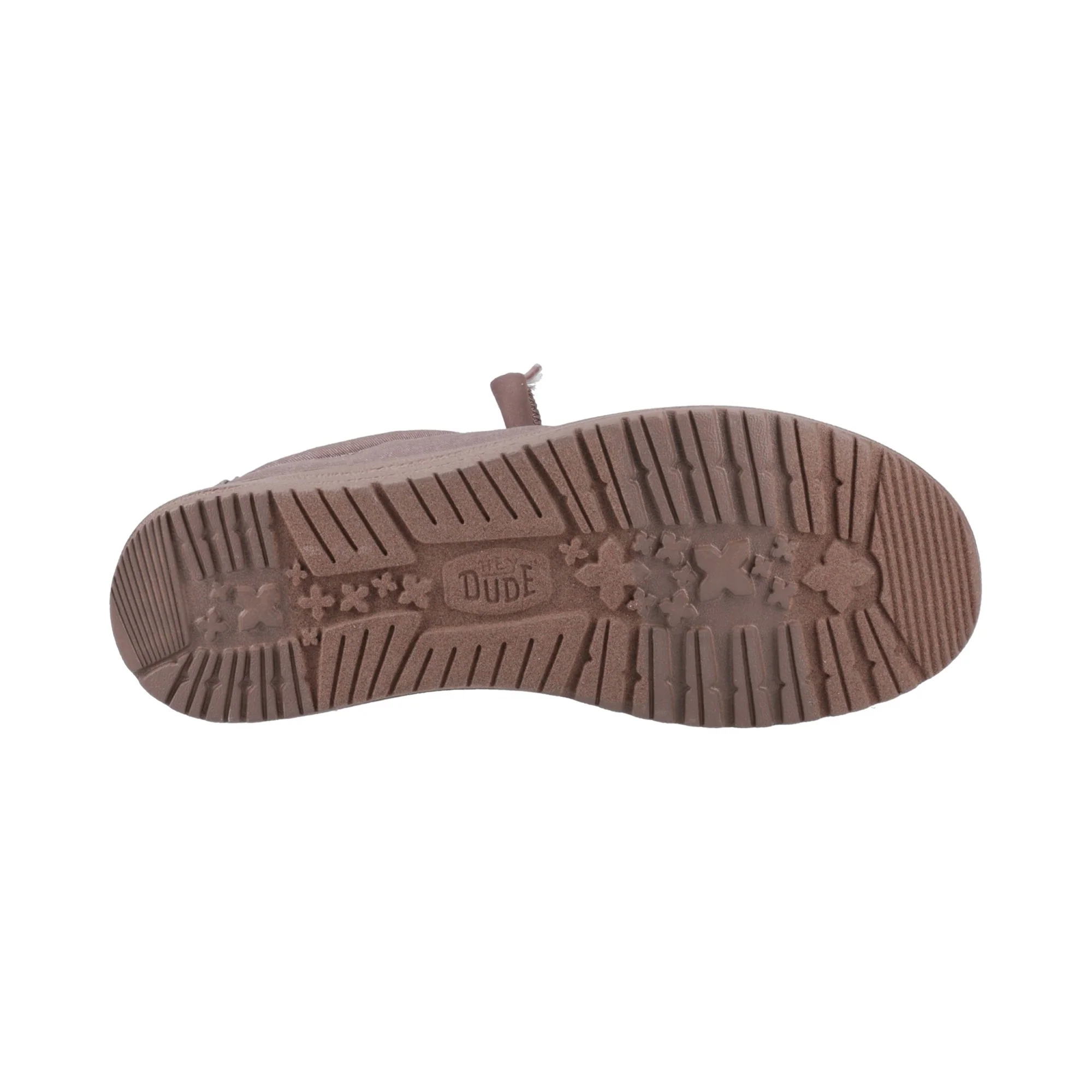 HEYDUDE Wally Stretch Canvas Mens Shoes - Deep Taupe - Image 3
