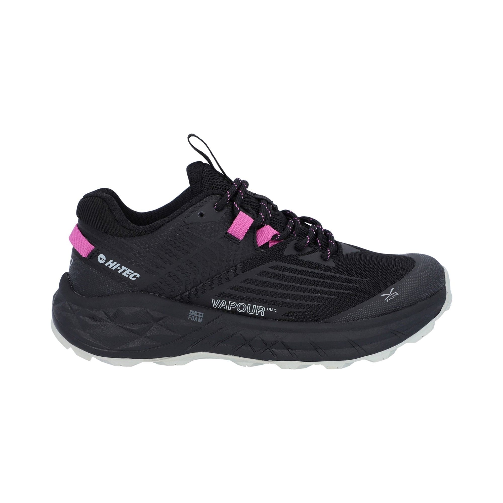Hi-Tec Fuse Trail Low Womens Trainers - Black/Cool Grey/Cyclamen - Image 4
