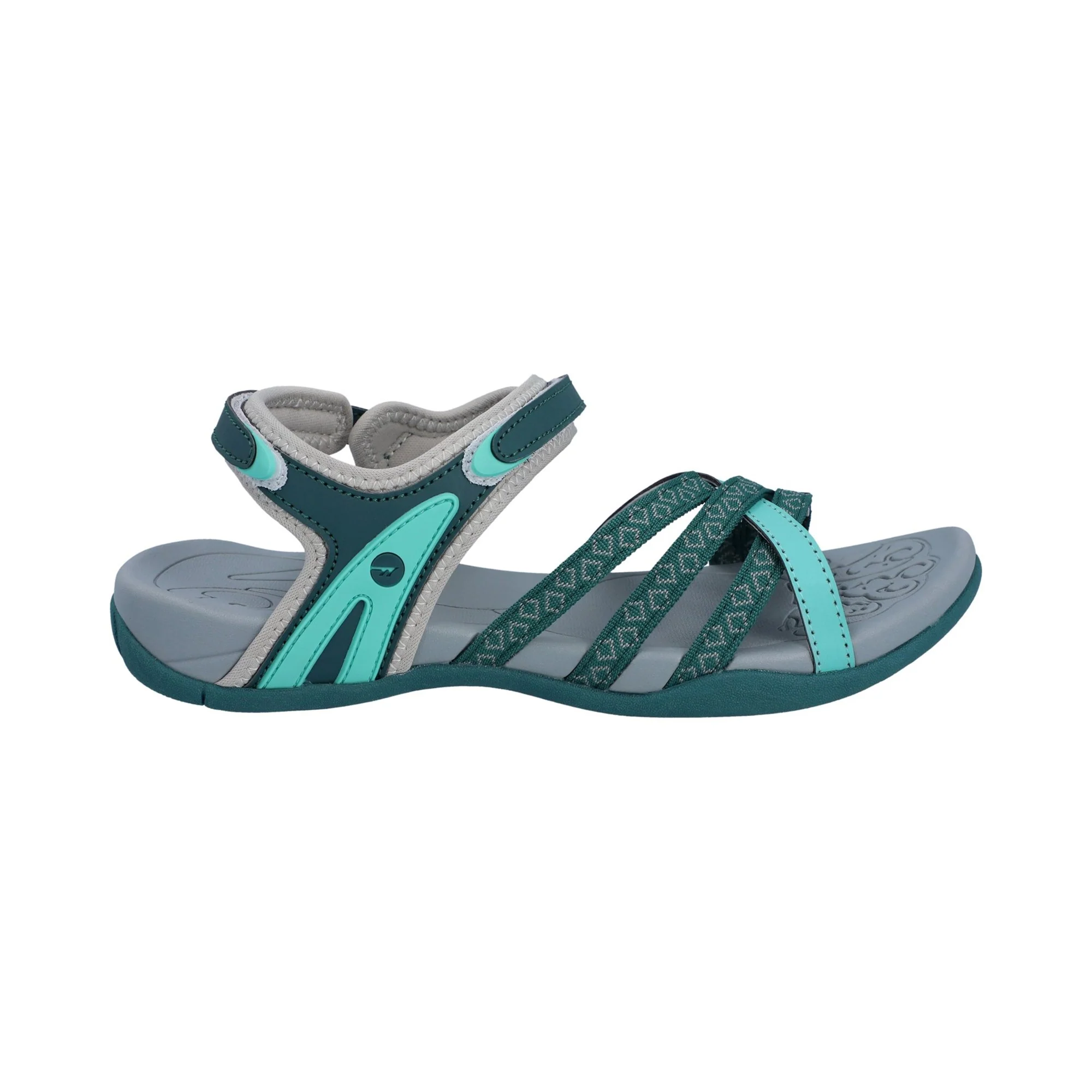 Hi-Tec Savanna II Womens Sandal - Dark Moss/Aqatic Wave - Image 5