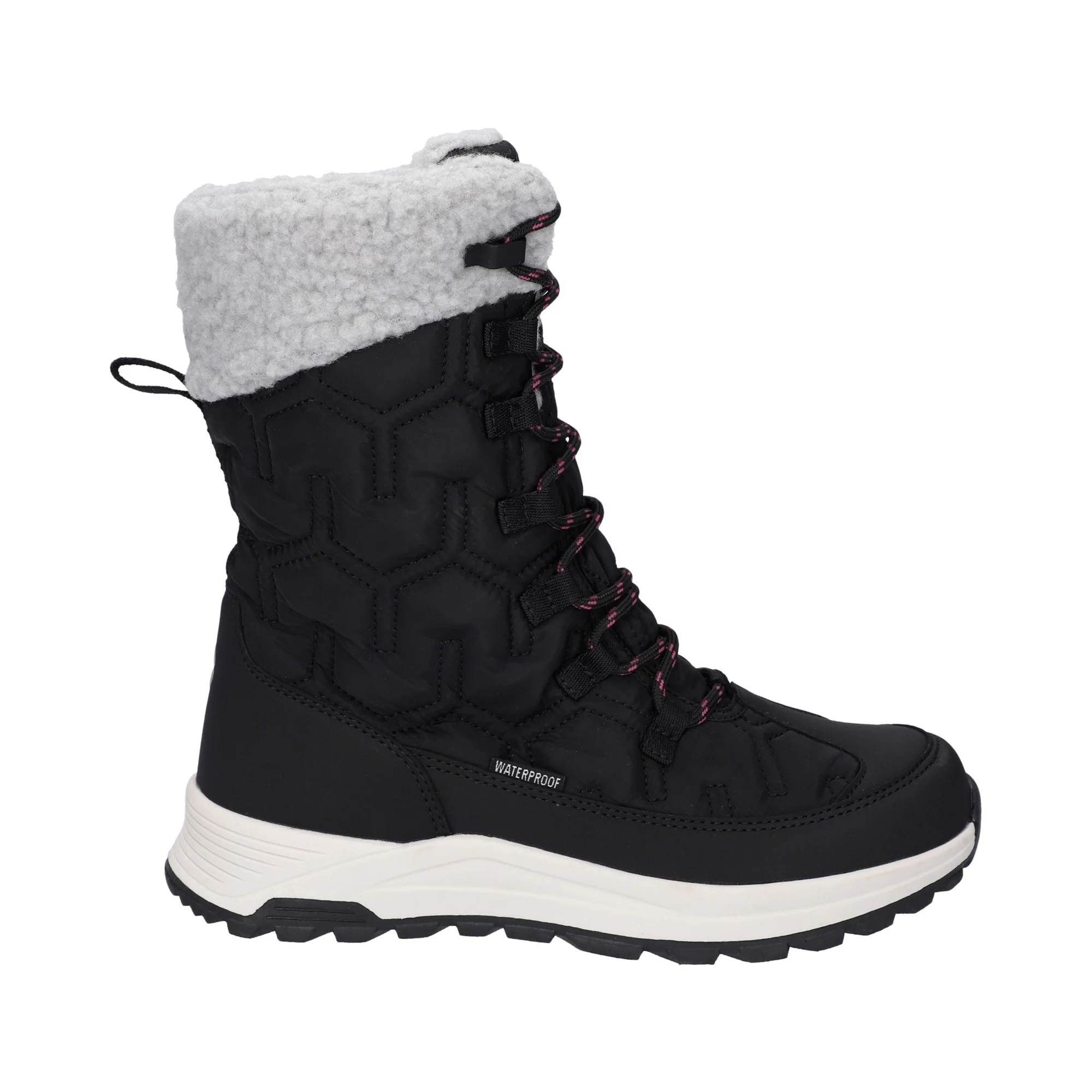 Hi-Tec Sophia Womens Boot - Jet Black/Festival Fuchsia - Image 5