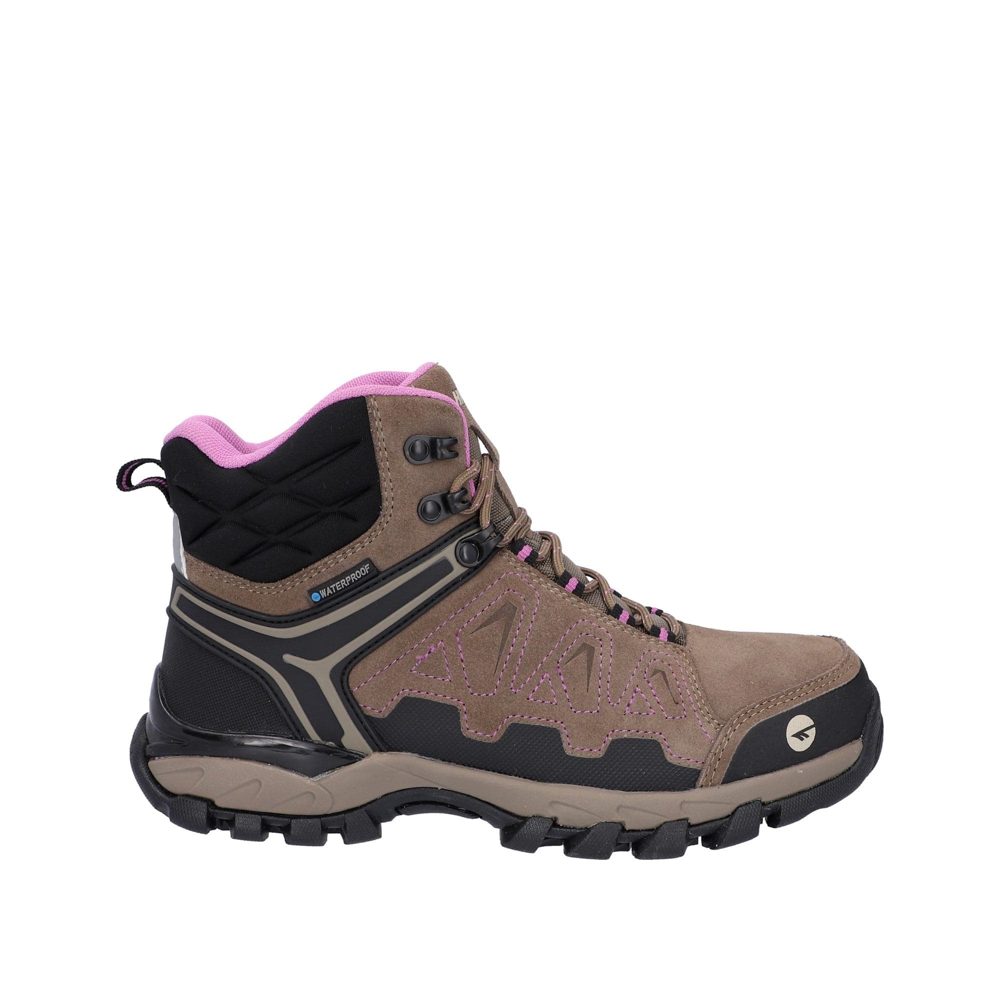 Hi-Tec V-Lite Explorer WP Womens Hiking Boots - Brown/Lilac - Image 4