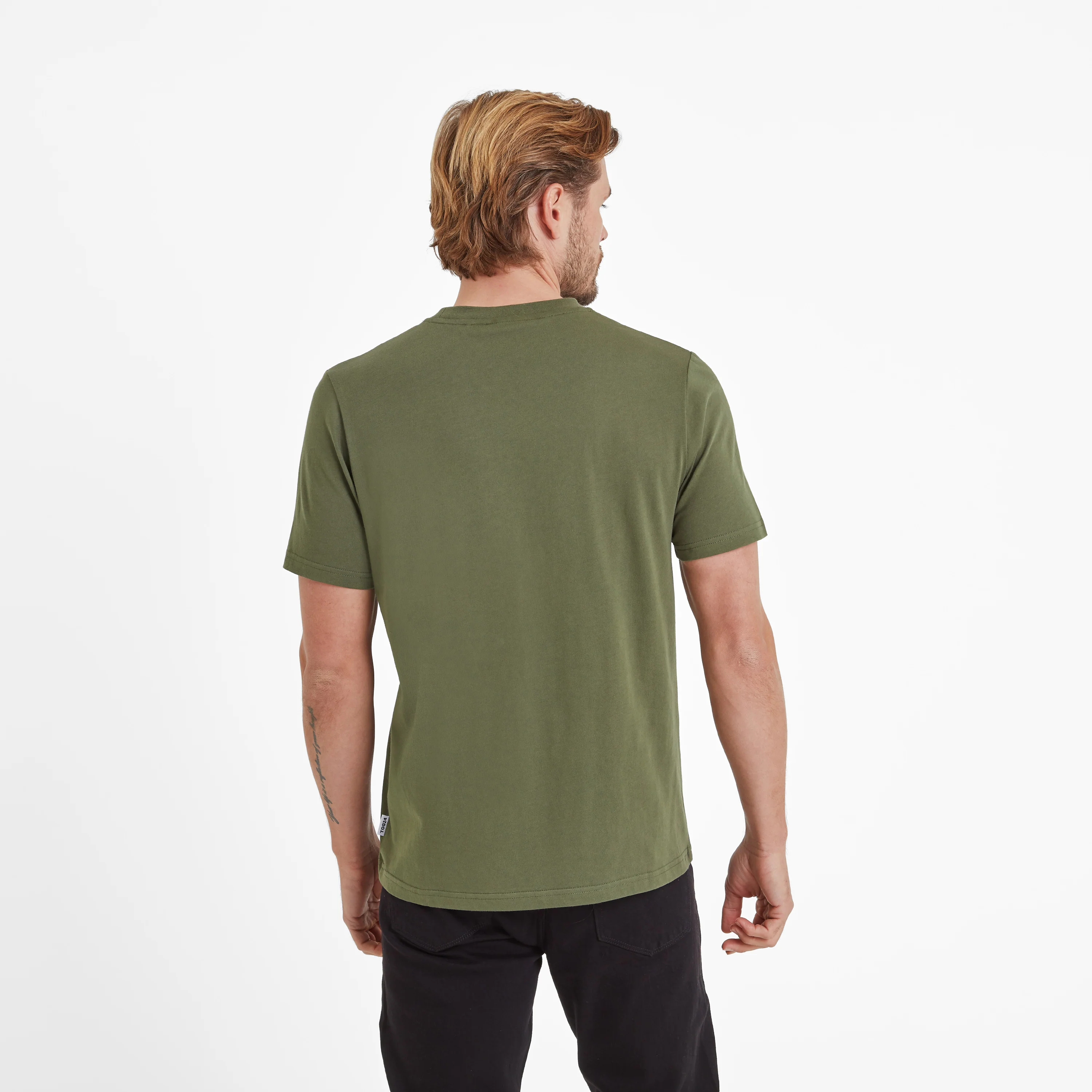 Howard Mens 100% Cotton Supersoft T-Shirt - Forage Green - Image 3