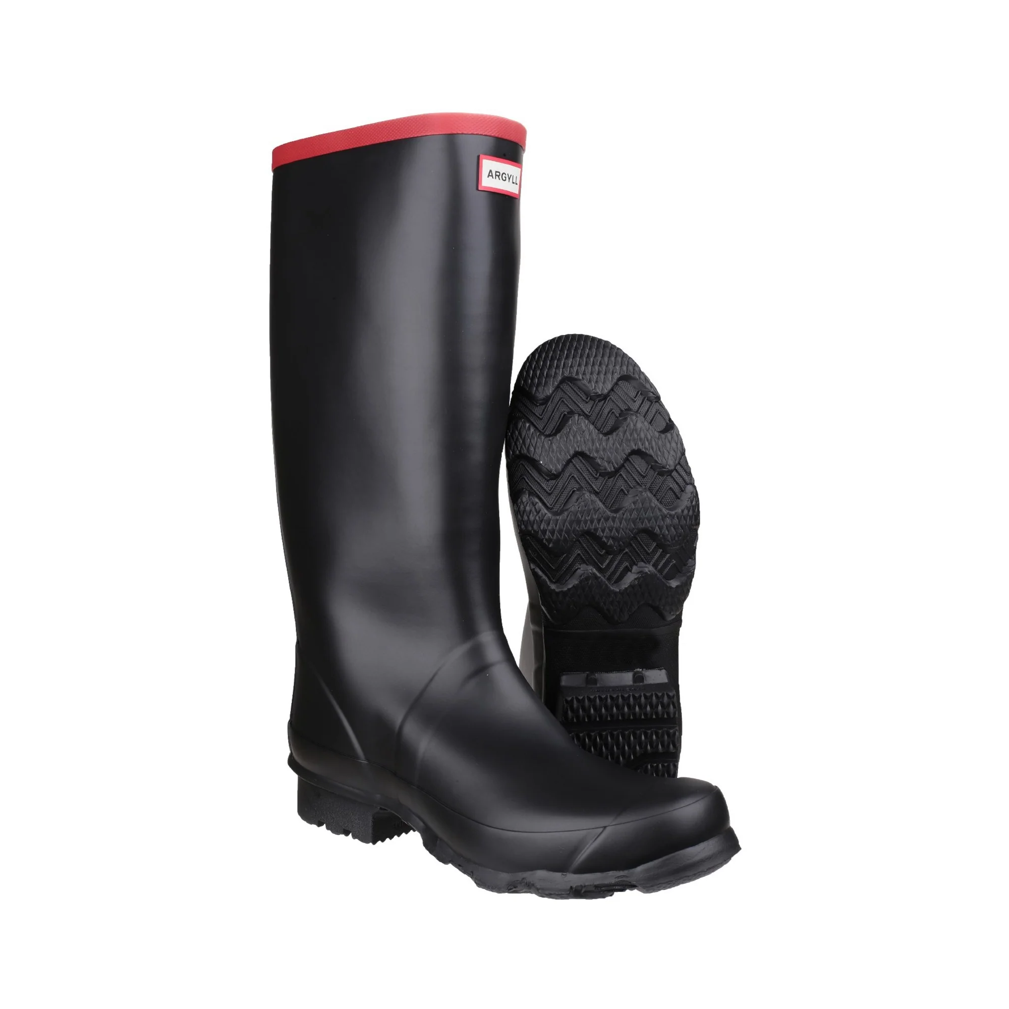 Hunter Argyll Full Knee Unisex Wellington - Black - Image 3