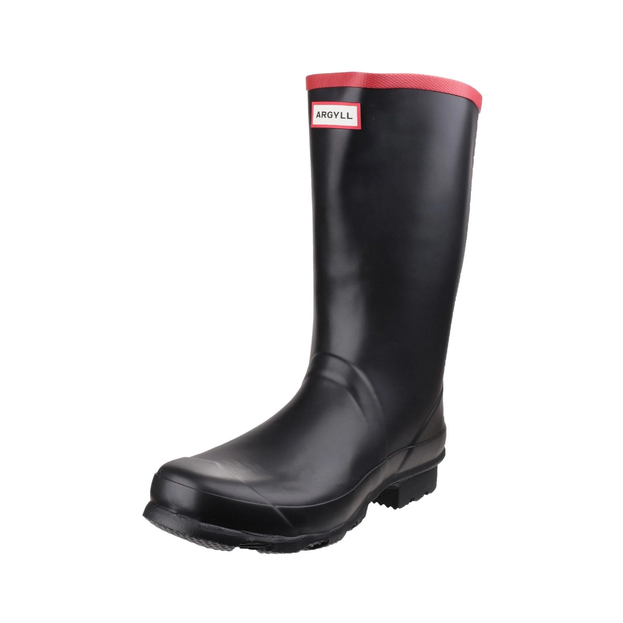 Hunter Argyll Short Knee Wellington Boots - Black - Image 6