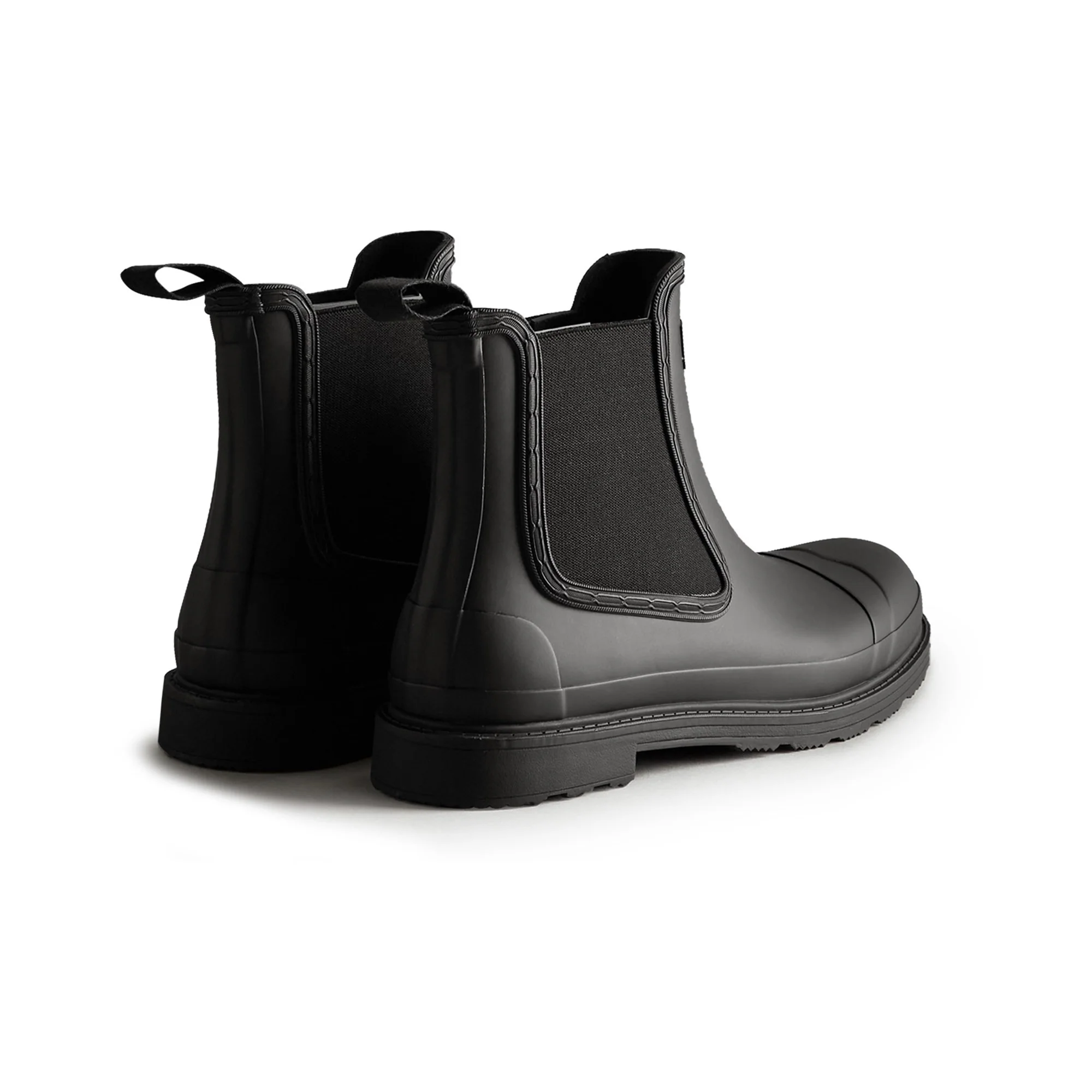 Hunter Commando Mens Chelsea Boots - Black - Image 2