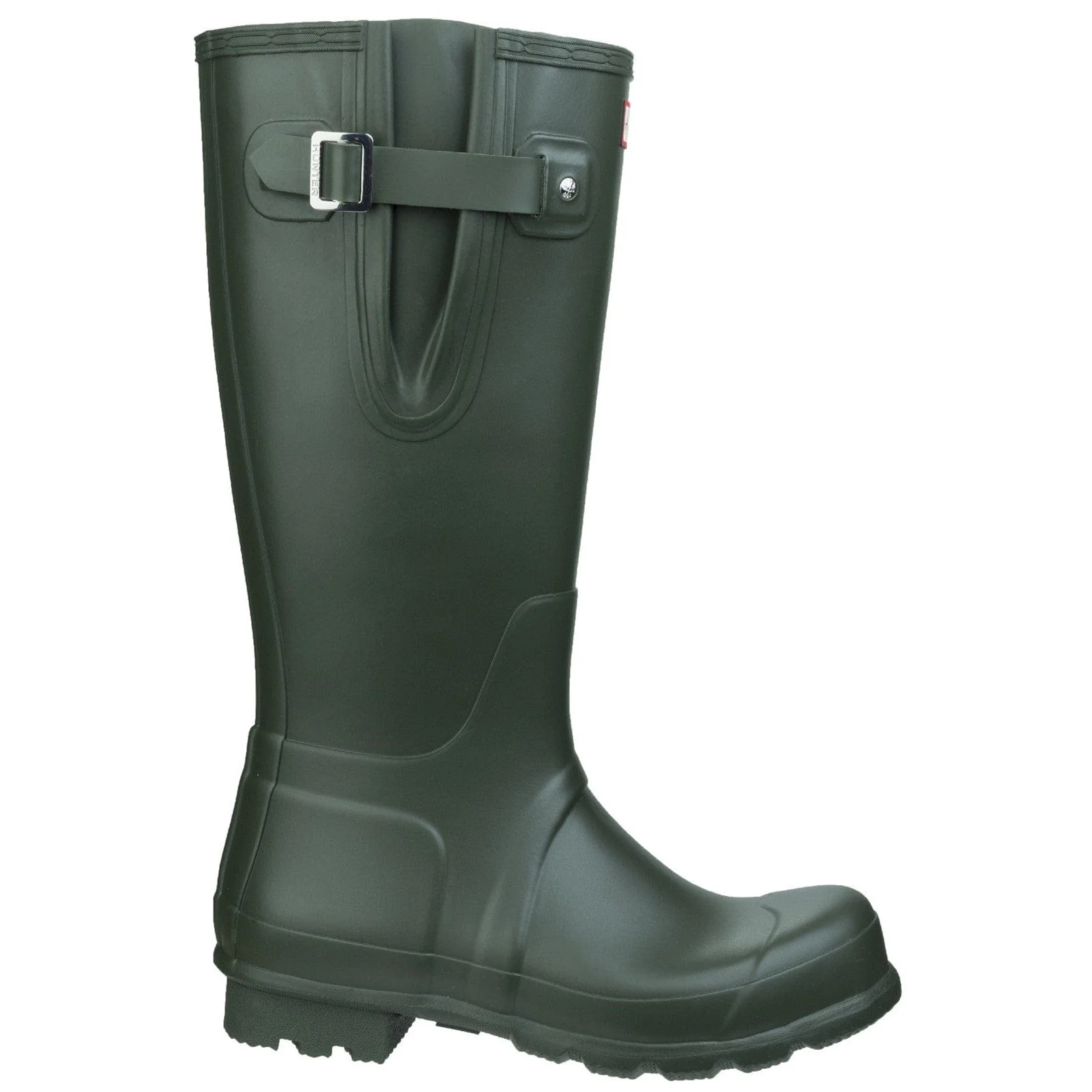 Hunter Original Side Adjustable Wellington Boots - Dark Olive - Image 4