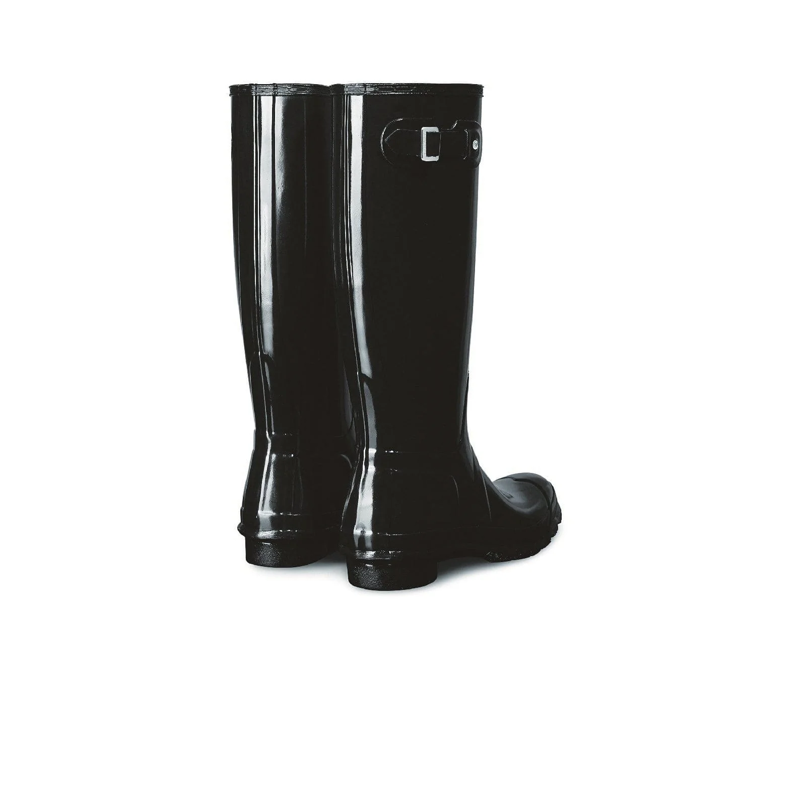 Hunter Original Tall Gloss Wellington Boots - Black - Image 3