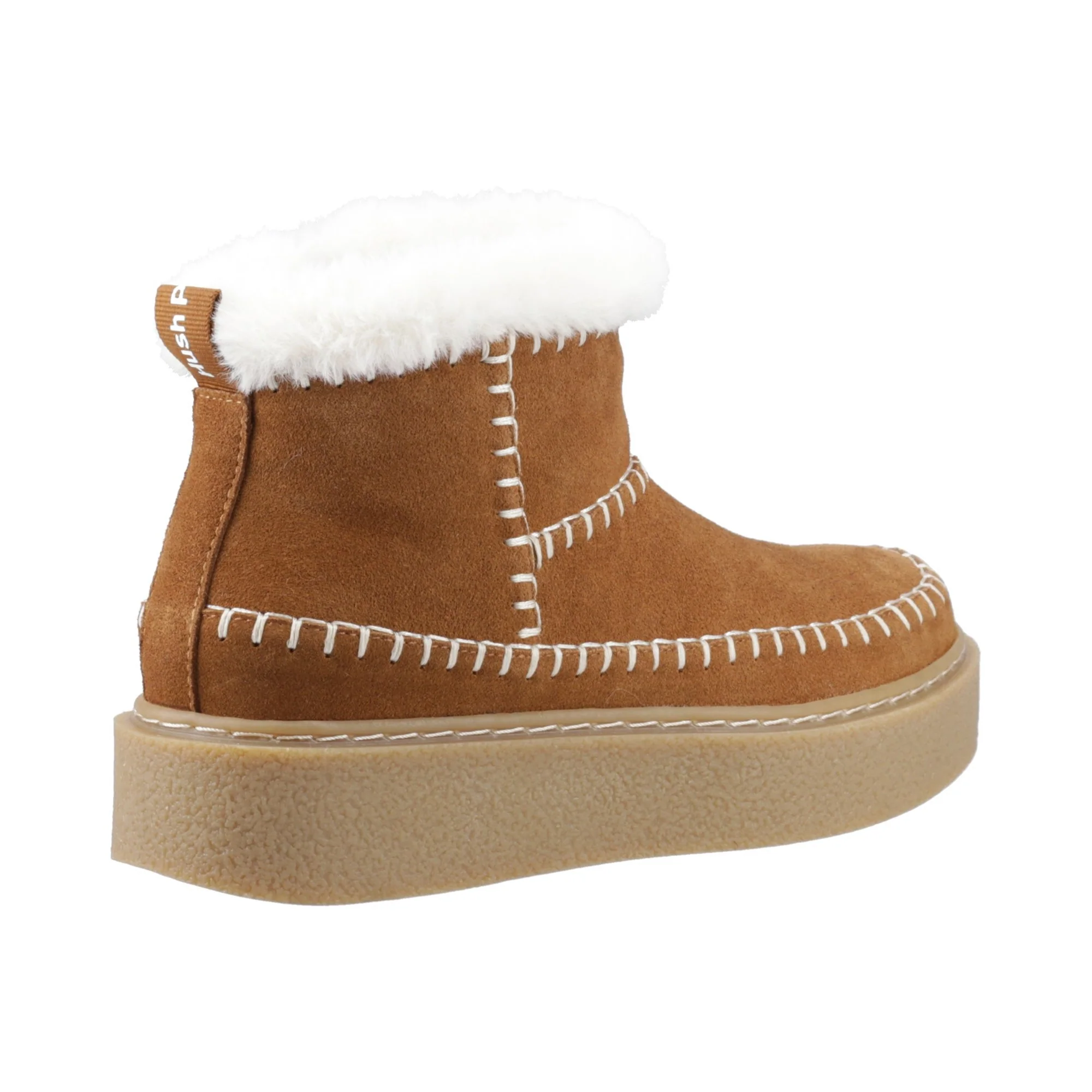 Hush Puppies Brielle Stitch Boot Womens - Tan - Image 2