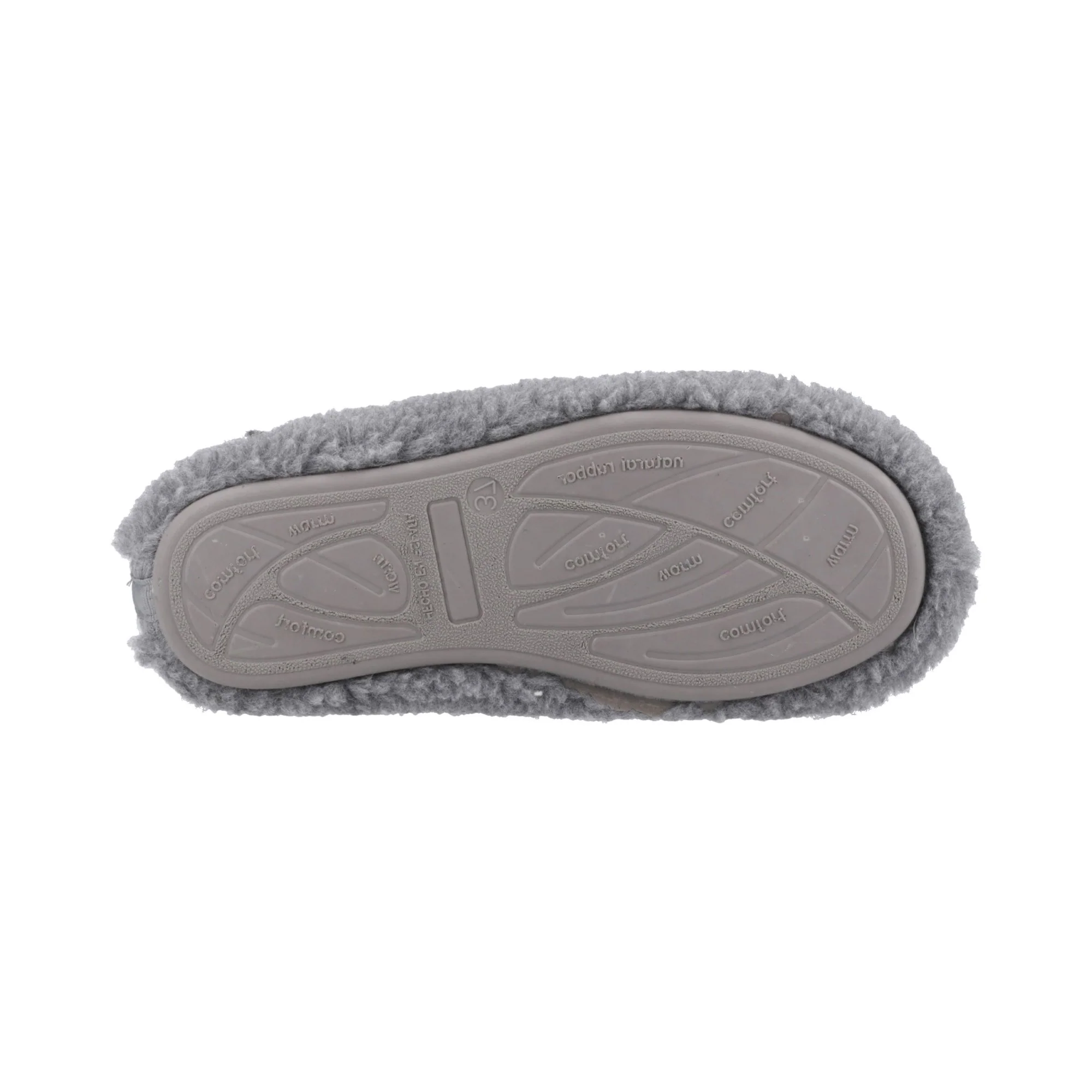 Hush Puppies Good Slipper Teddy Mule Womens - Grey - Image 3
