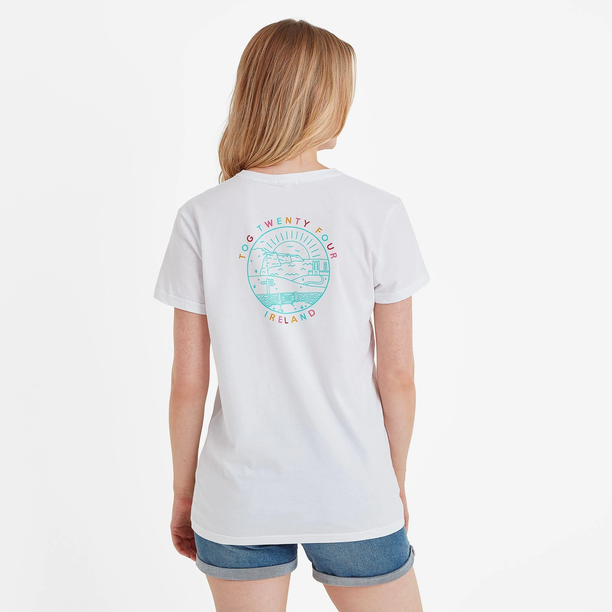 Ireland Womens 100% Cotton T-Shirt - Optic White - Image 2