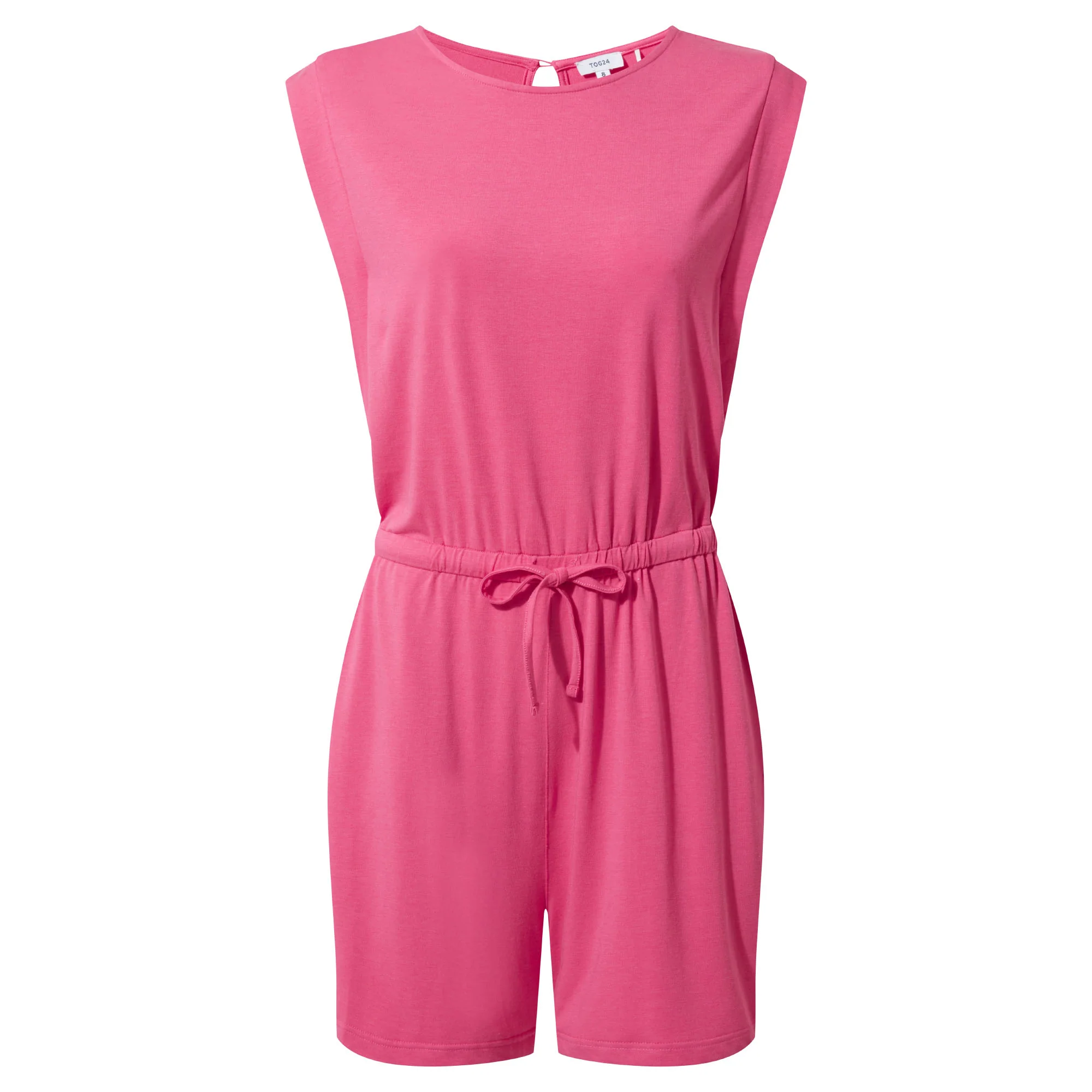 Jacinda Womens Supersoft Jersey Playsuit - Pink Flambe - Image 6