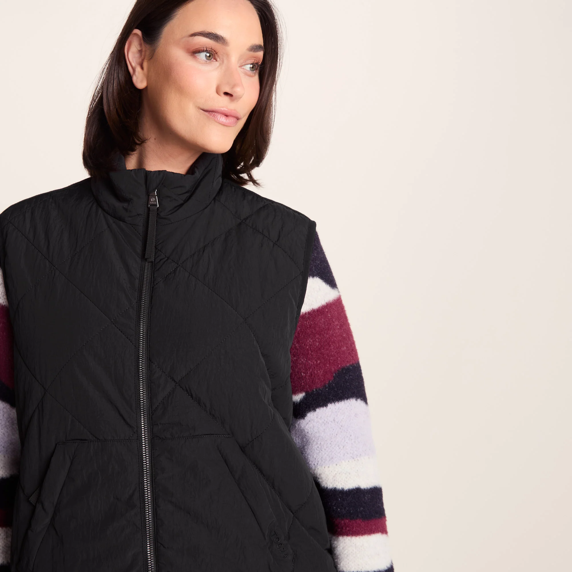 Juni Womens Relaxed Fit Shower Resistant Insulated Gilet - Black - Image 6