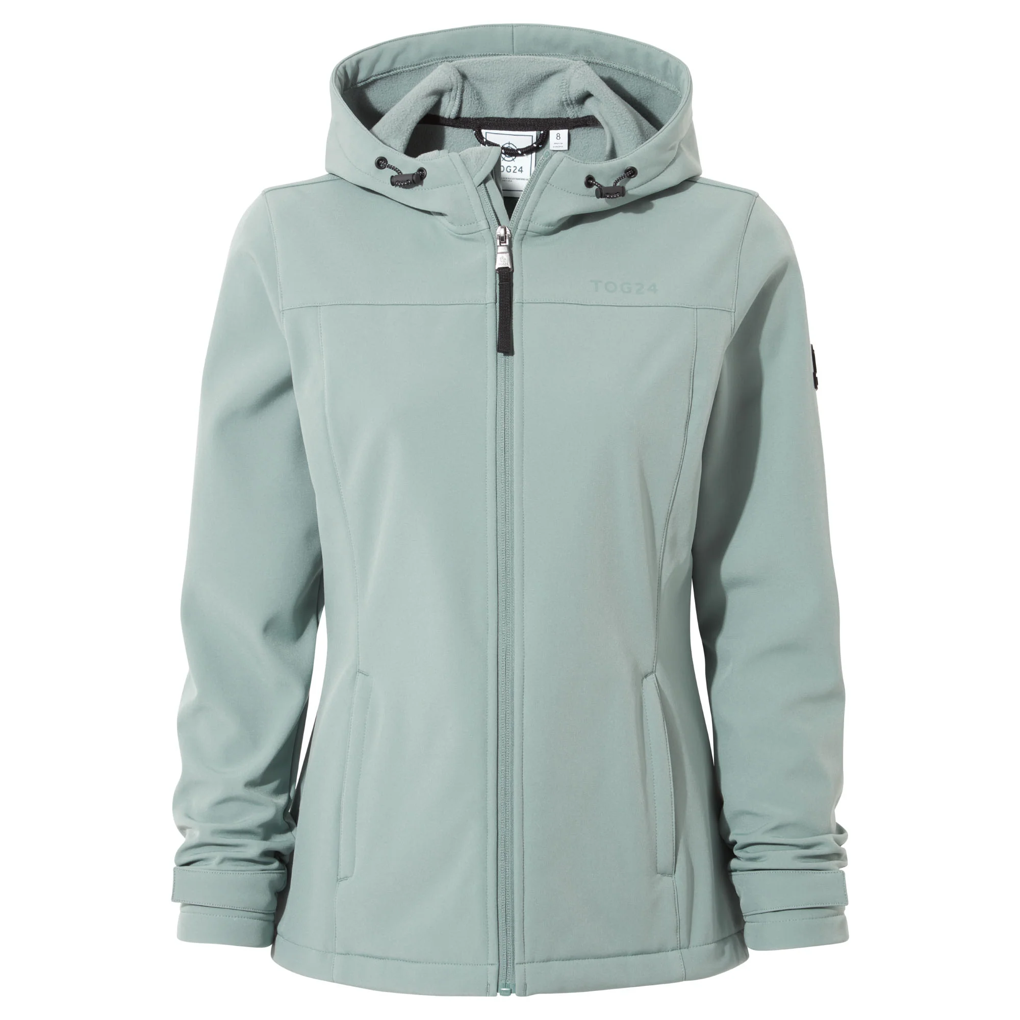 Keld Womens Shower Resistant Hooded Softshell Jacket - Smokey Teal - Image 10