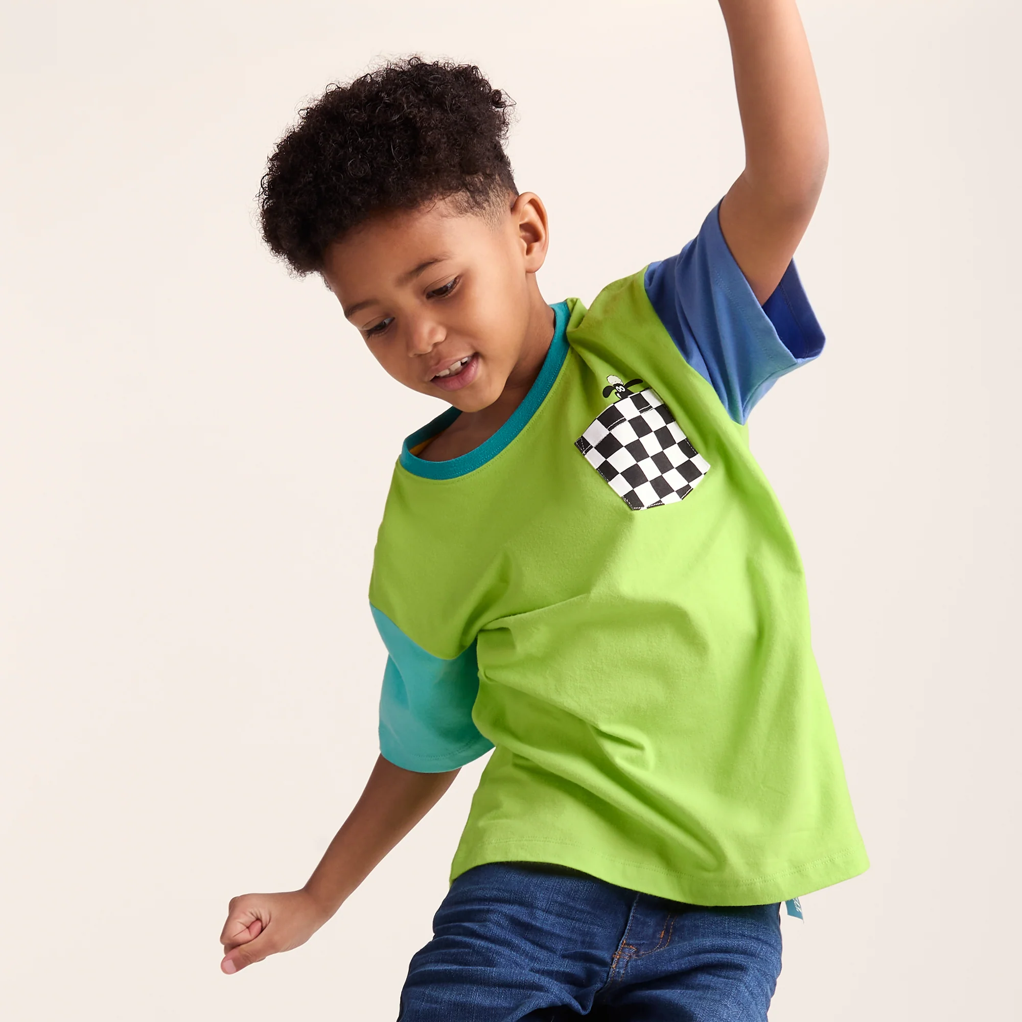 Ladoum Kids Shaun the Sheep T-Shirt - Lime Green - Image 5