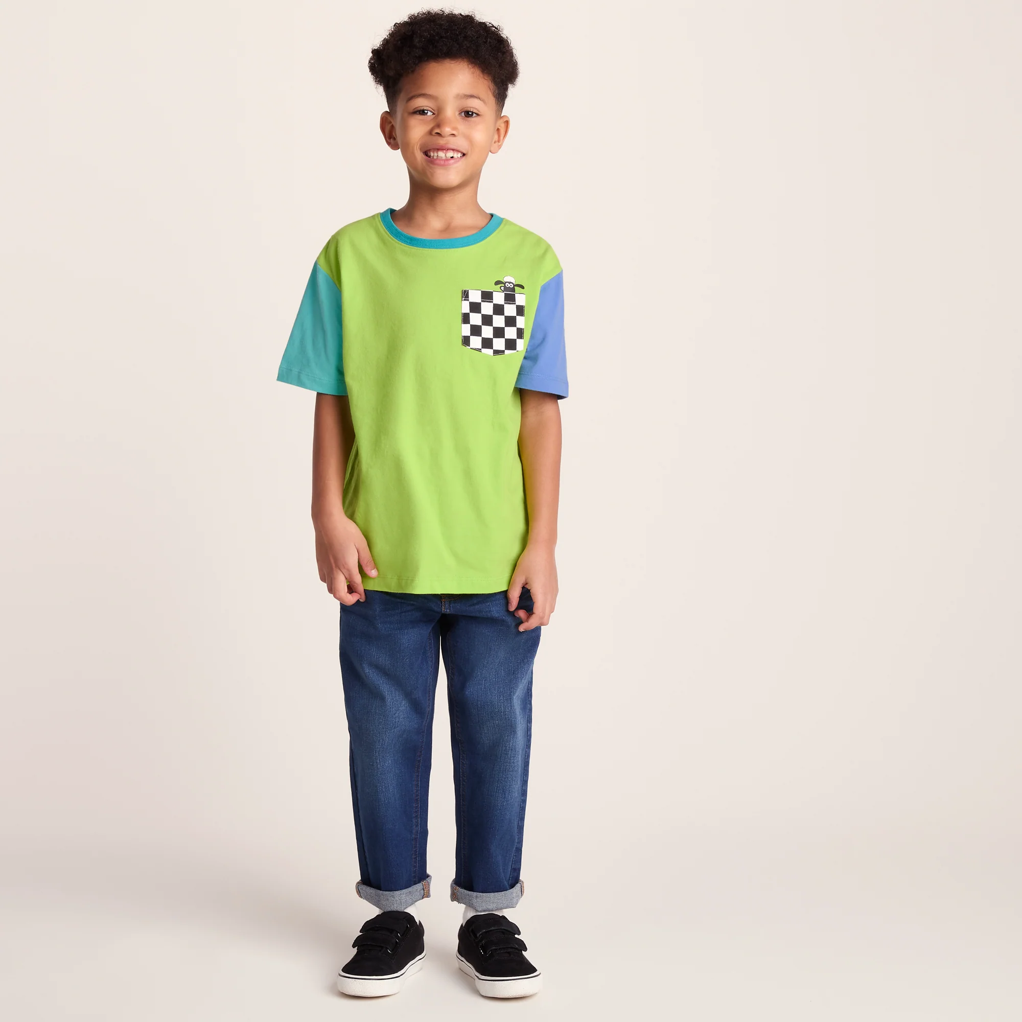 Ladoum Kids Shaun the Sheep T-Shirt - Lime Green - Image 7