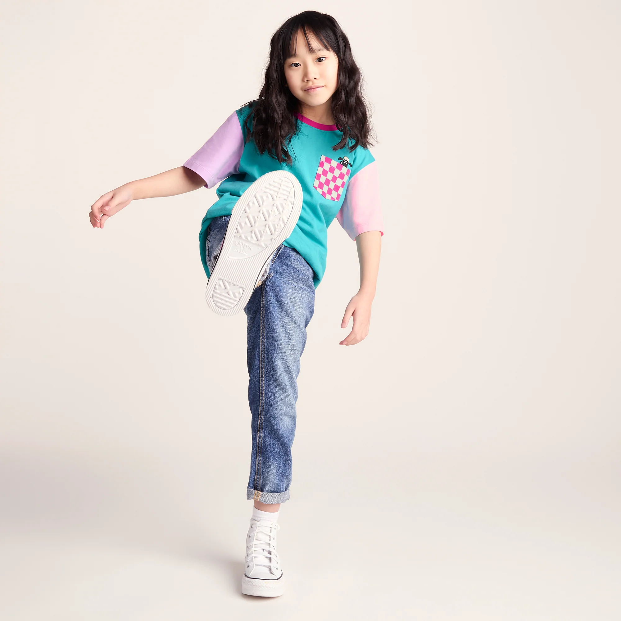 Ladoum Kids Shaun the Sheep T-Shirt - Spearmint Green - Image 4