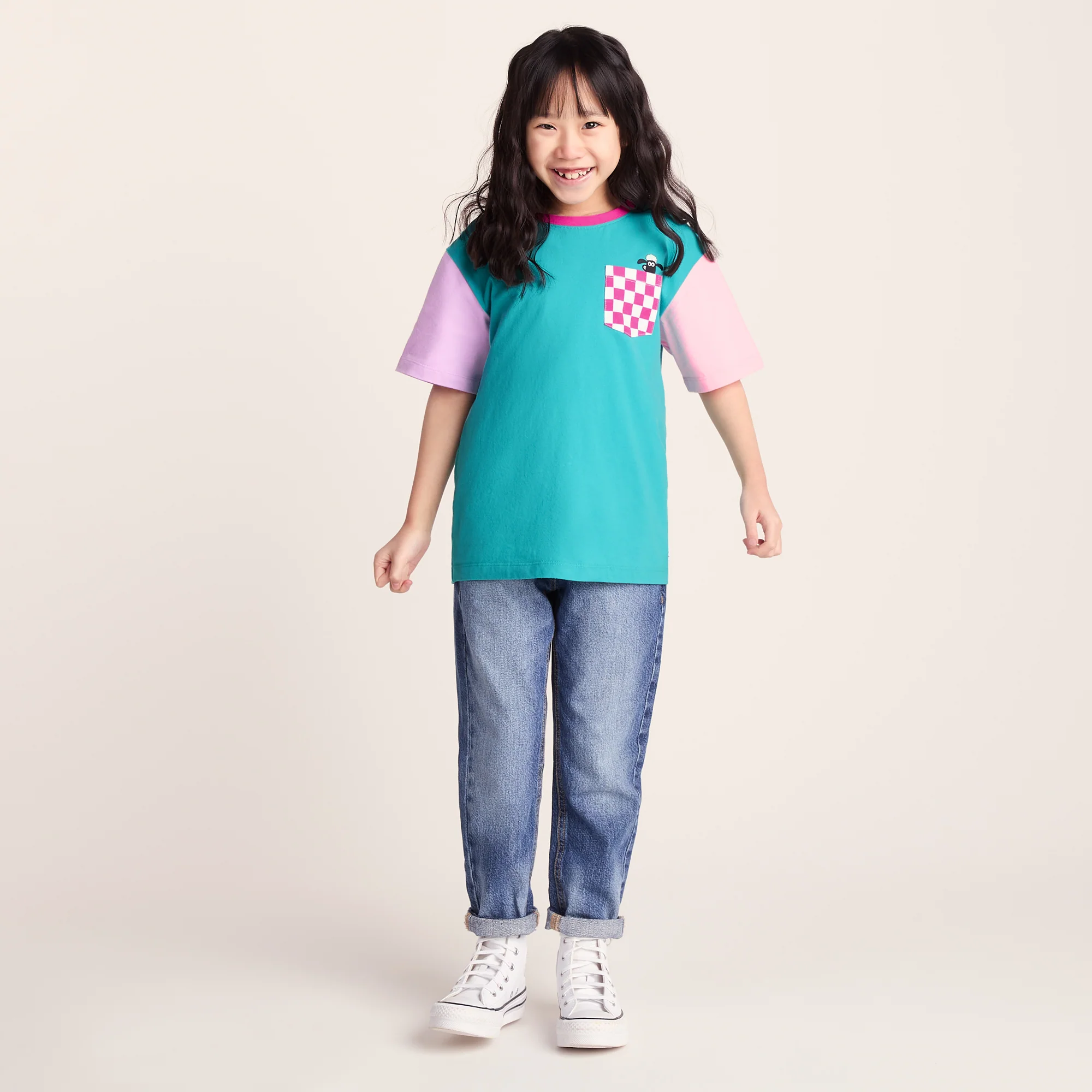 Ladoum Kids Shaun the Sheep T-Shirt - Spearmint Green - Image 6