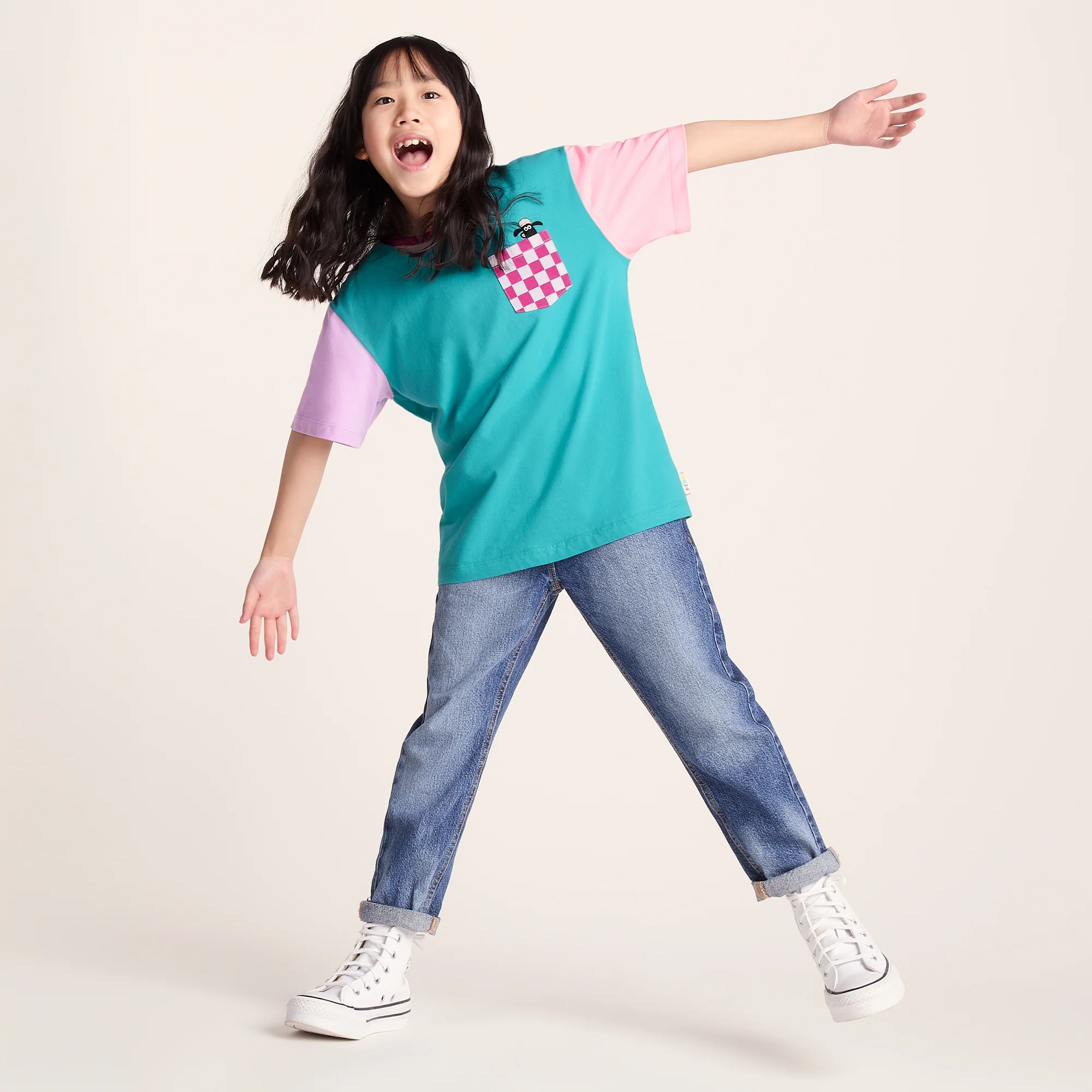 Ladoum Kids Shaun the Sheep T-Shirt - Spearmint Green - Image 7