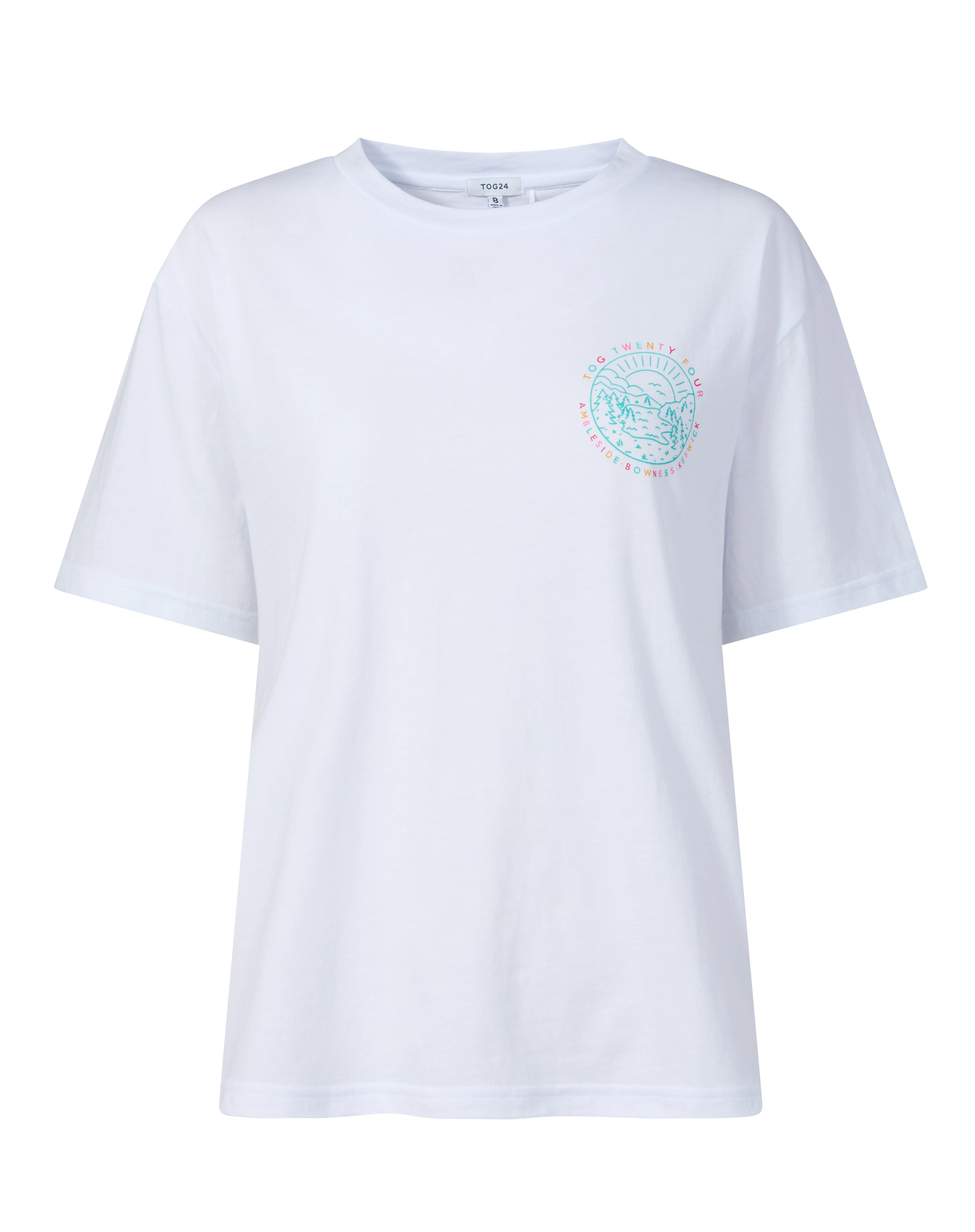 Lakeside Womens 100% Cotton Supersoft Relaxed Fit T-Shirt - Optic White - Image 8