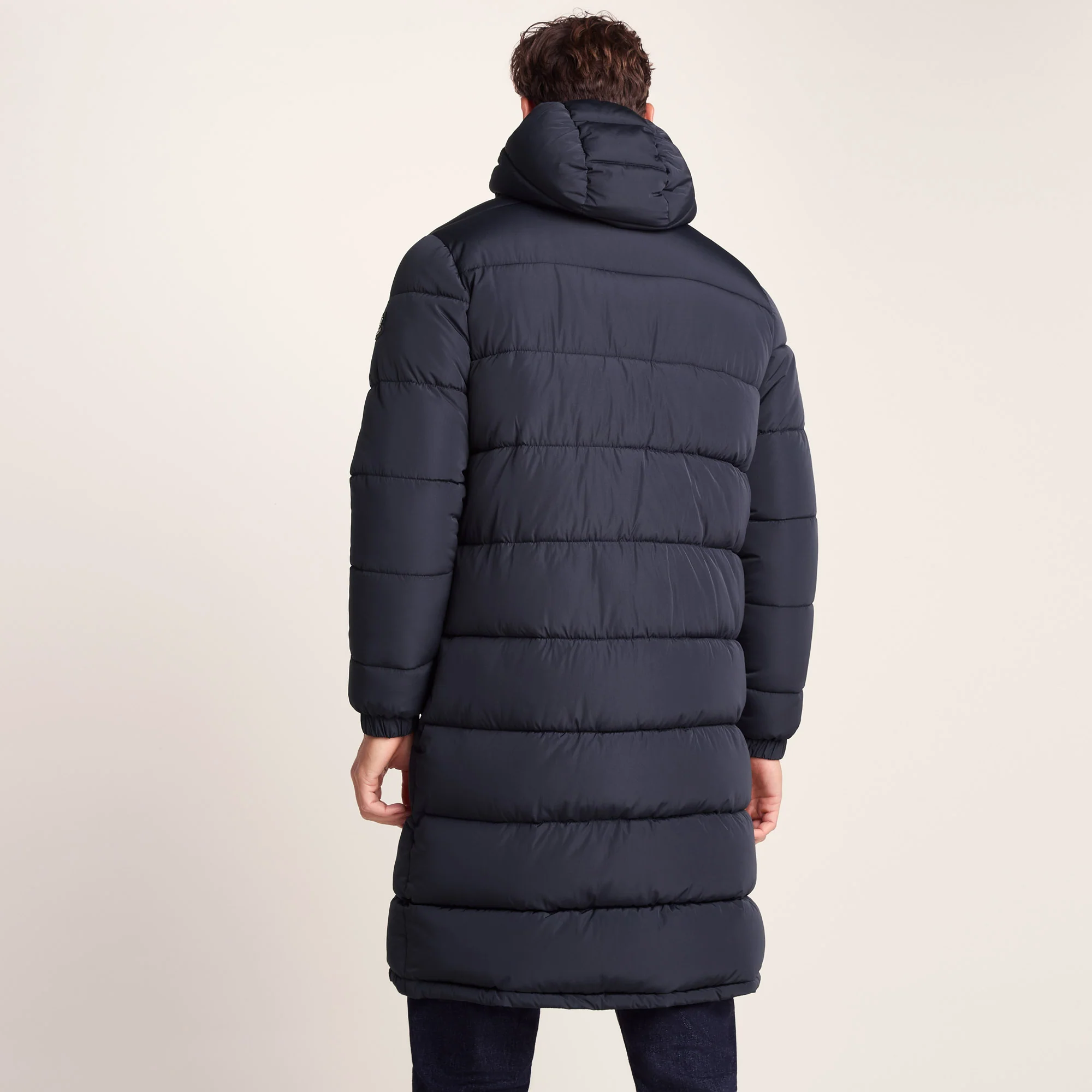 Langrick Mens Long Insulated Jacket - Dark Indigo - Image 3