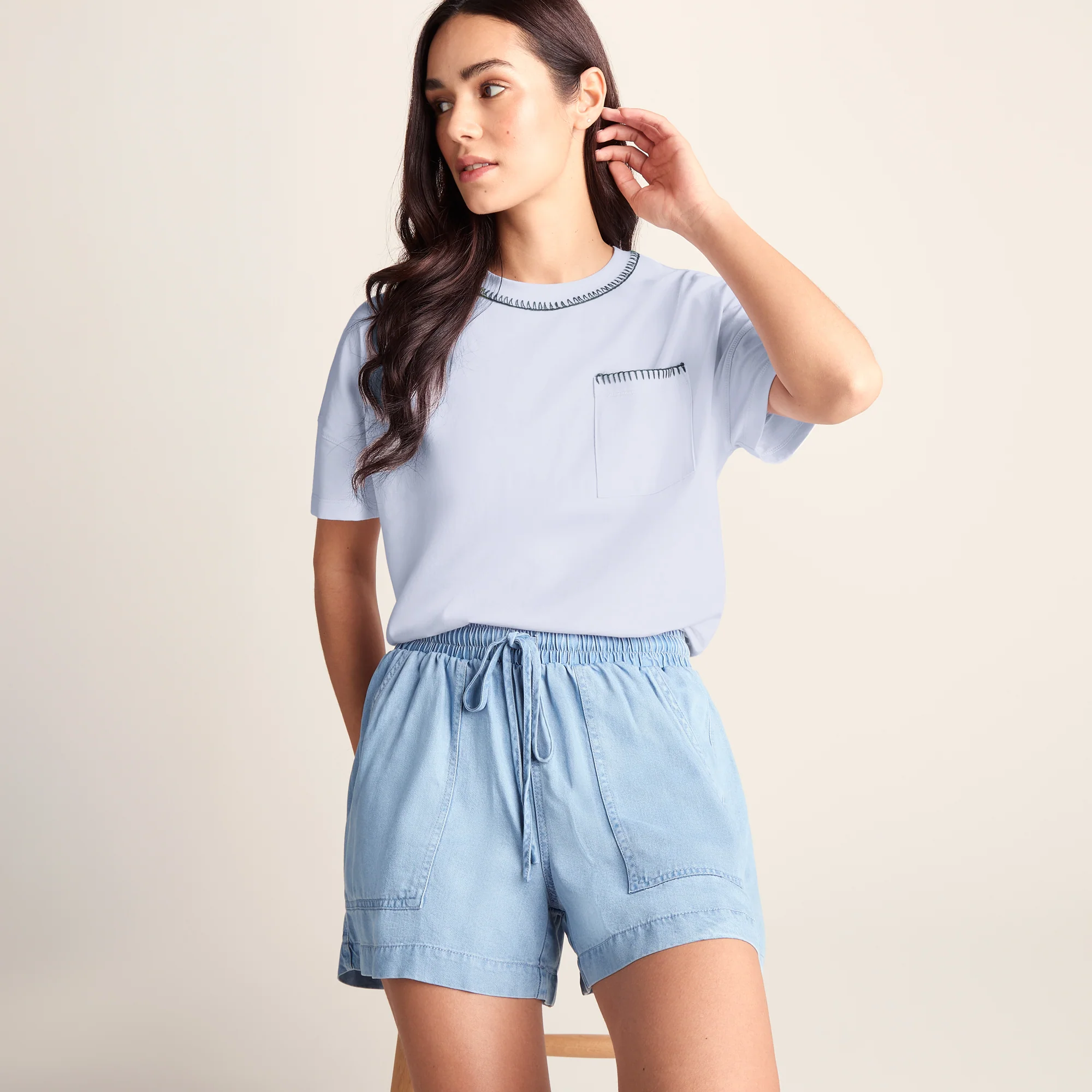 Laurie Womens 100% Cotton Supersoft Boxy Fit T-Shirt - Optic White - Image 4