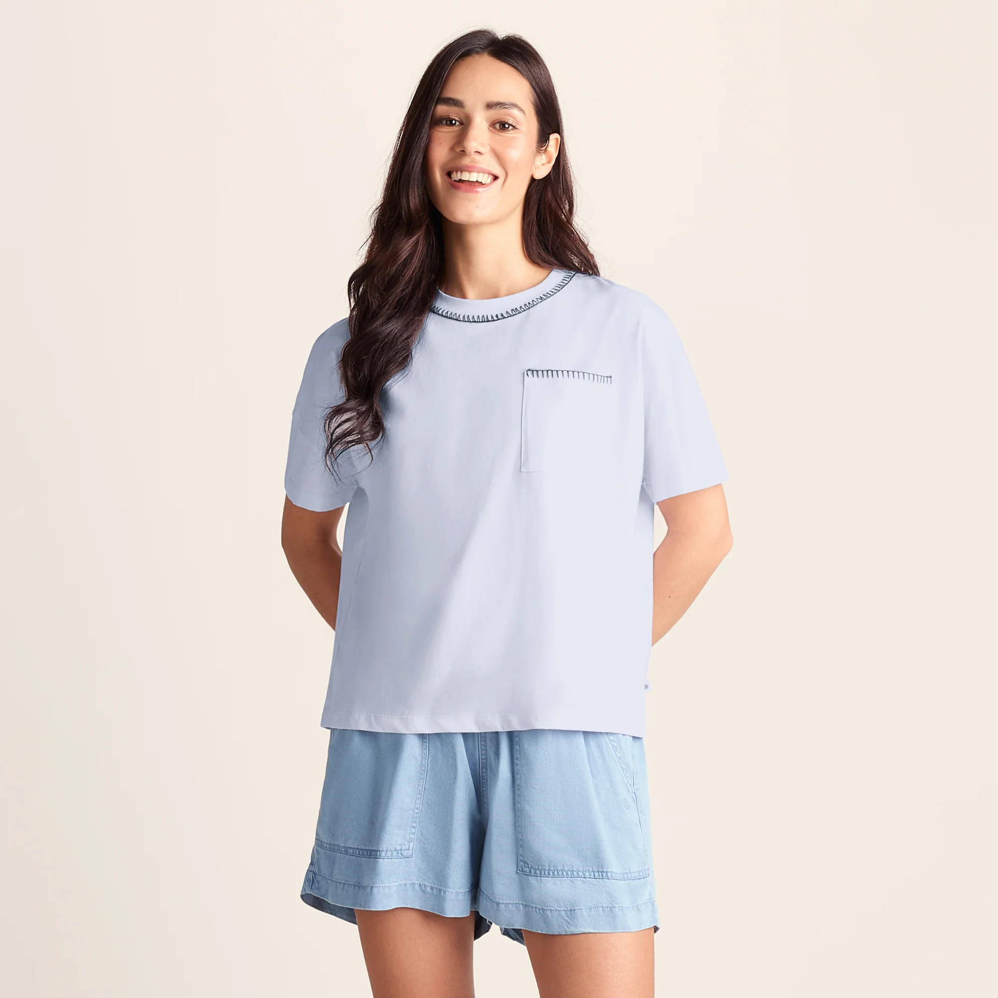 Laurie Womens 100% Cotton Supersoft Boxy Fit T-Shirt - Optic White - Image 6