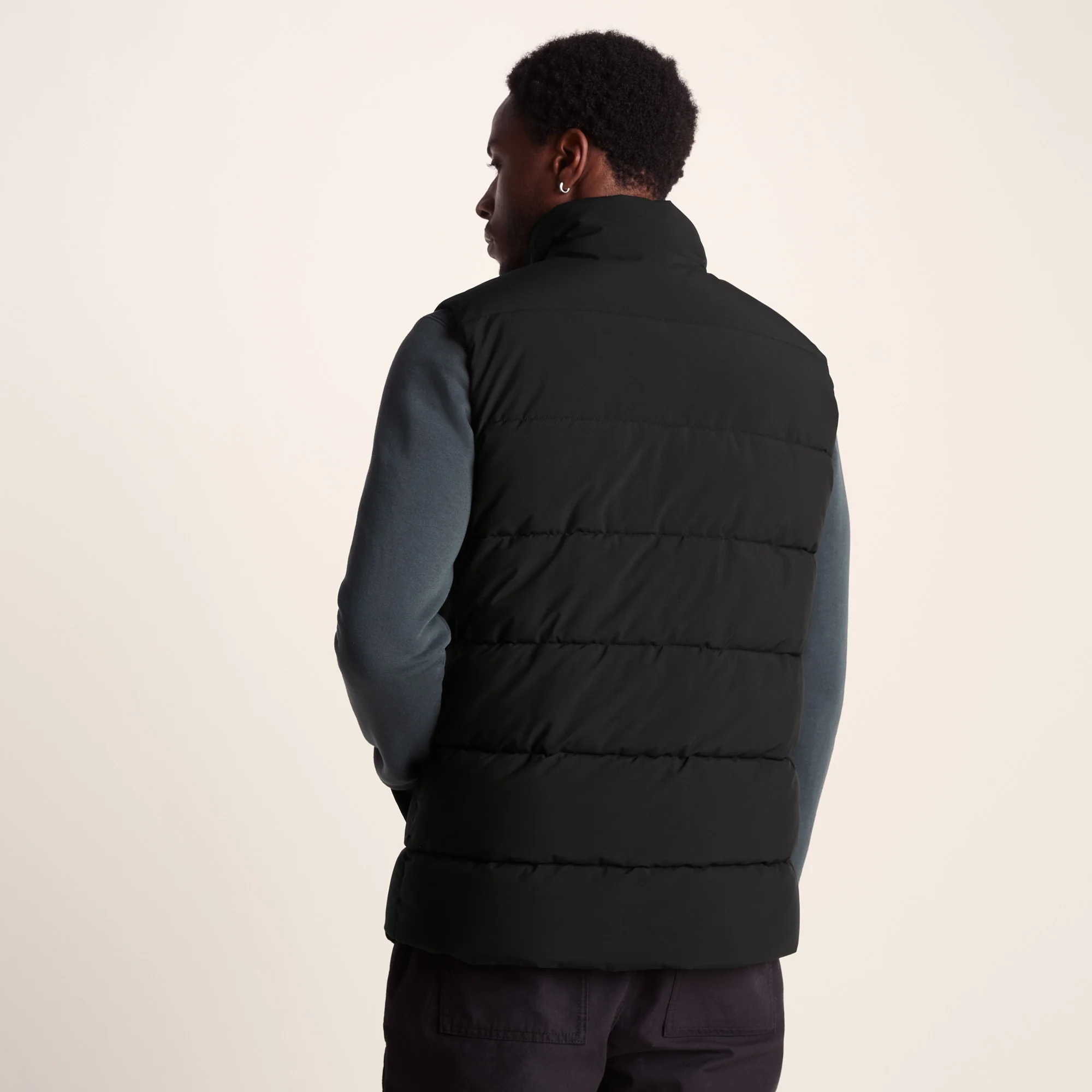 Leighton Mens Shower Resistant Insulated Gilet - Black - Image 3