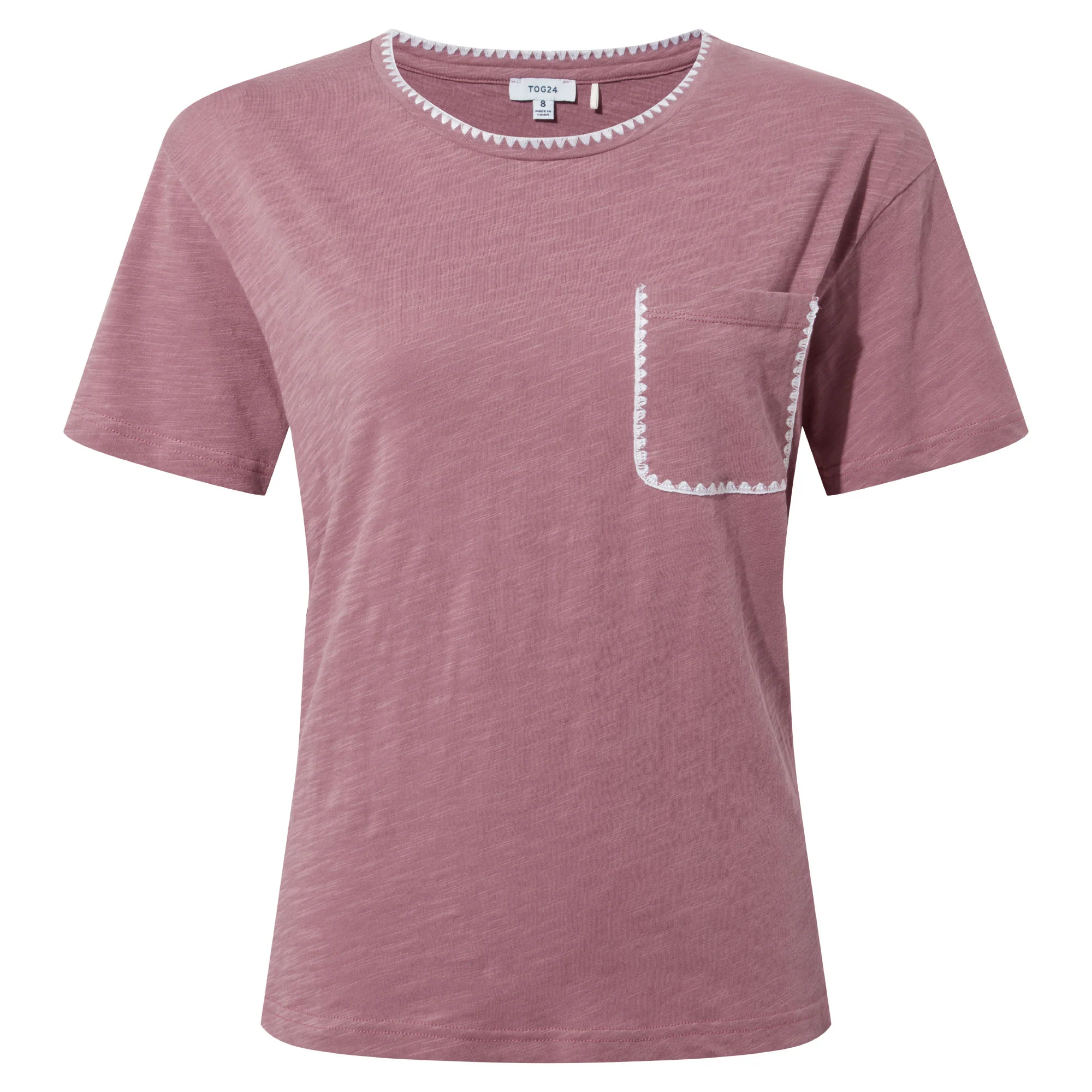 Liana Womens 100% Cotton Supersoft T-Shirt - Mauve - Image 6