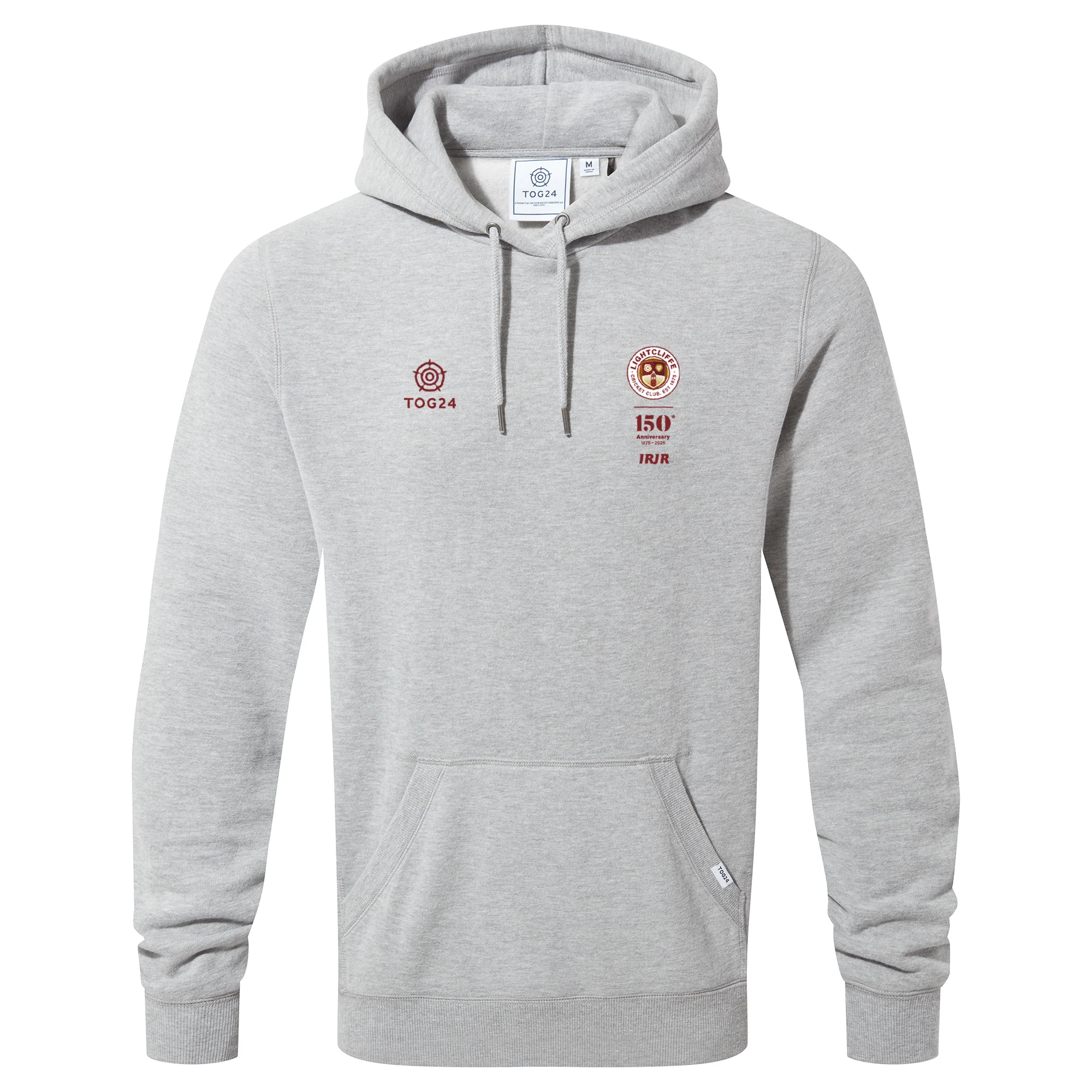 Lightcliffe CC Mens - Wyke Hoody Mid Grey Marl