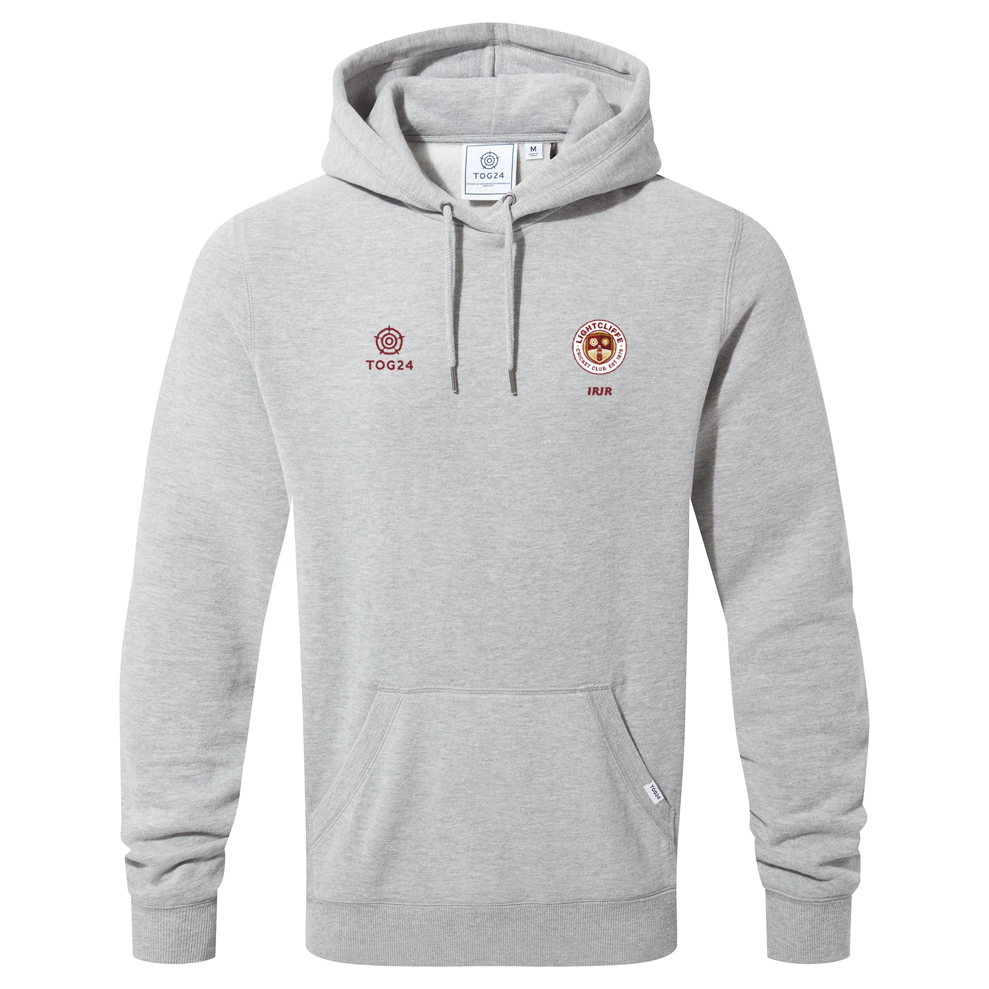Lightcliffe CC Mens - Wyke Hoody Mid Grey Marl - Image 2
