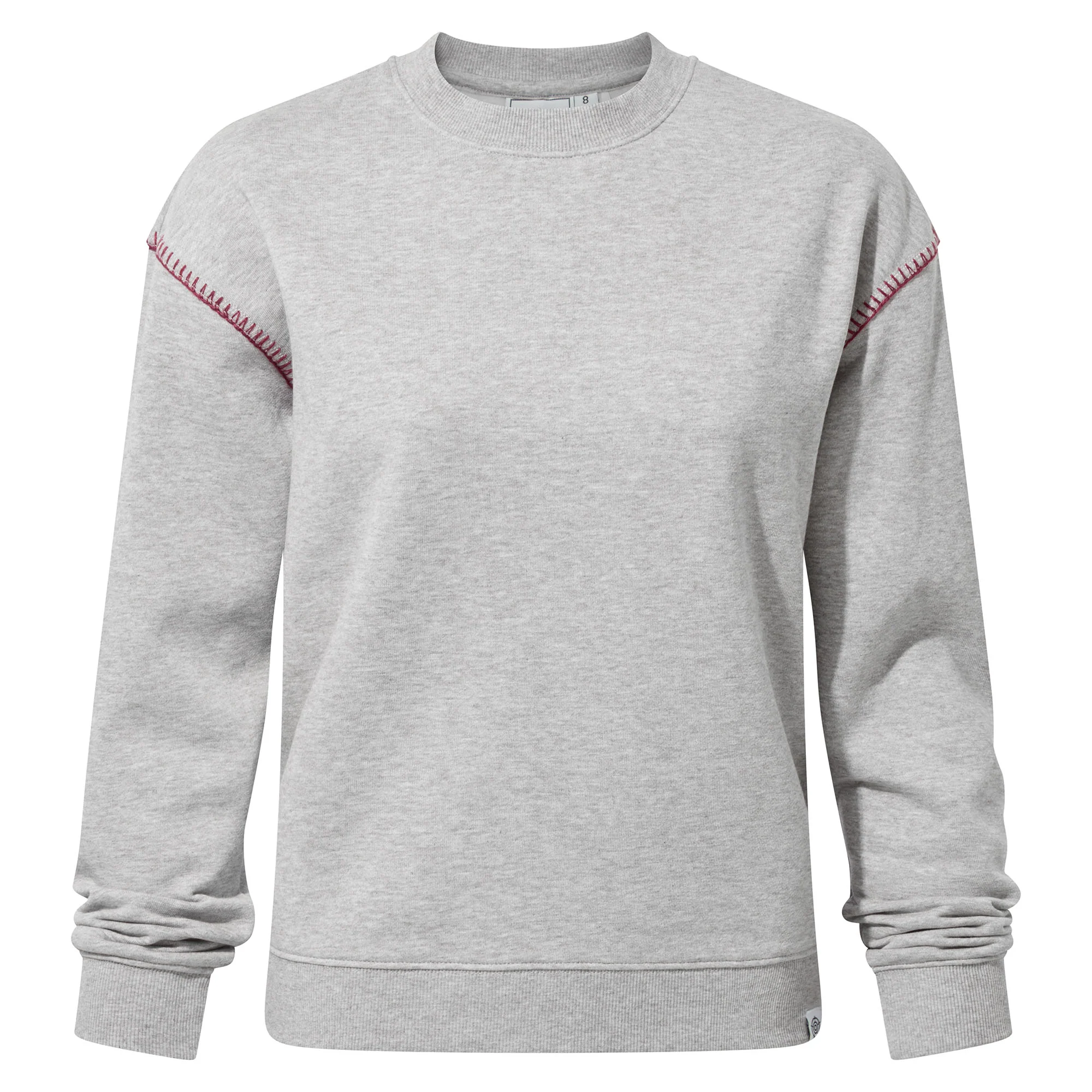Lillia Womens Supersoft Sweat - Light Grey Marl - Image 7