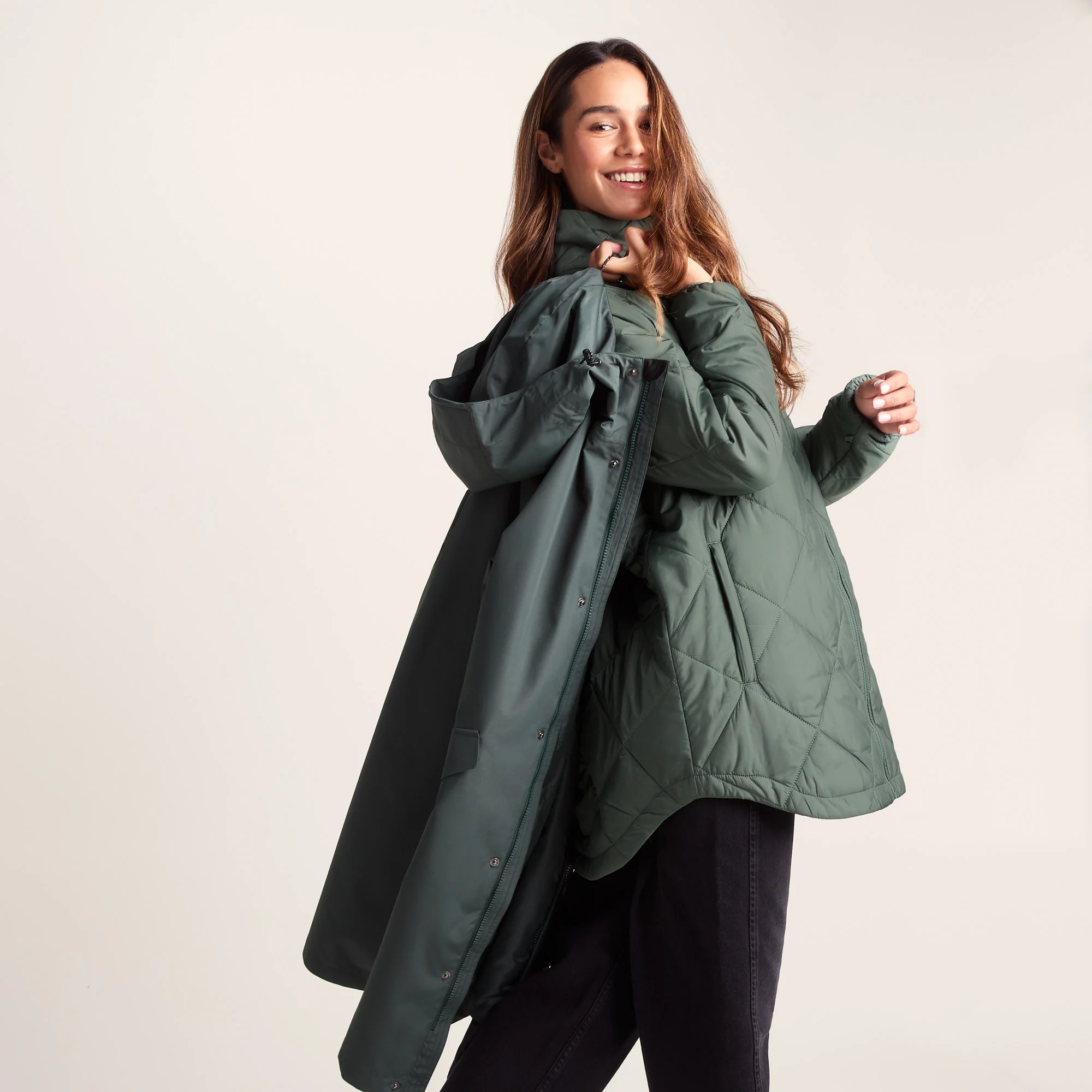 Lyra Womens Waterproof 3in1 Jacket - Racing Green - Image 11