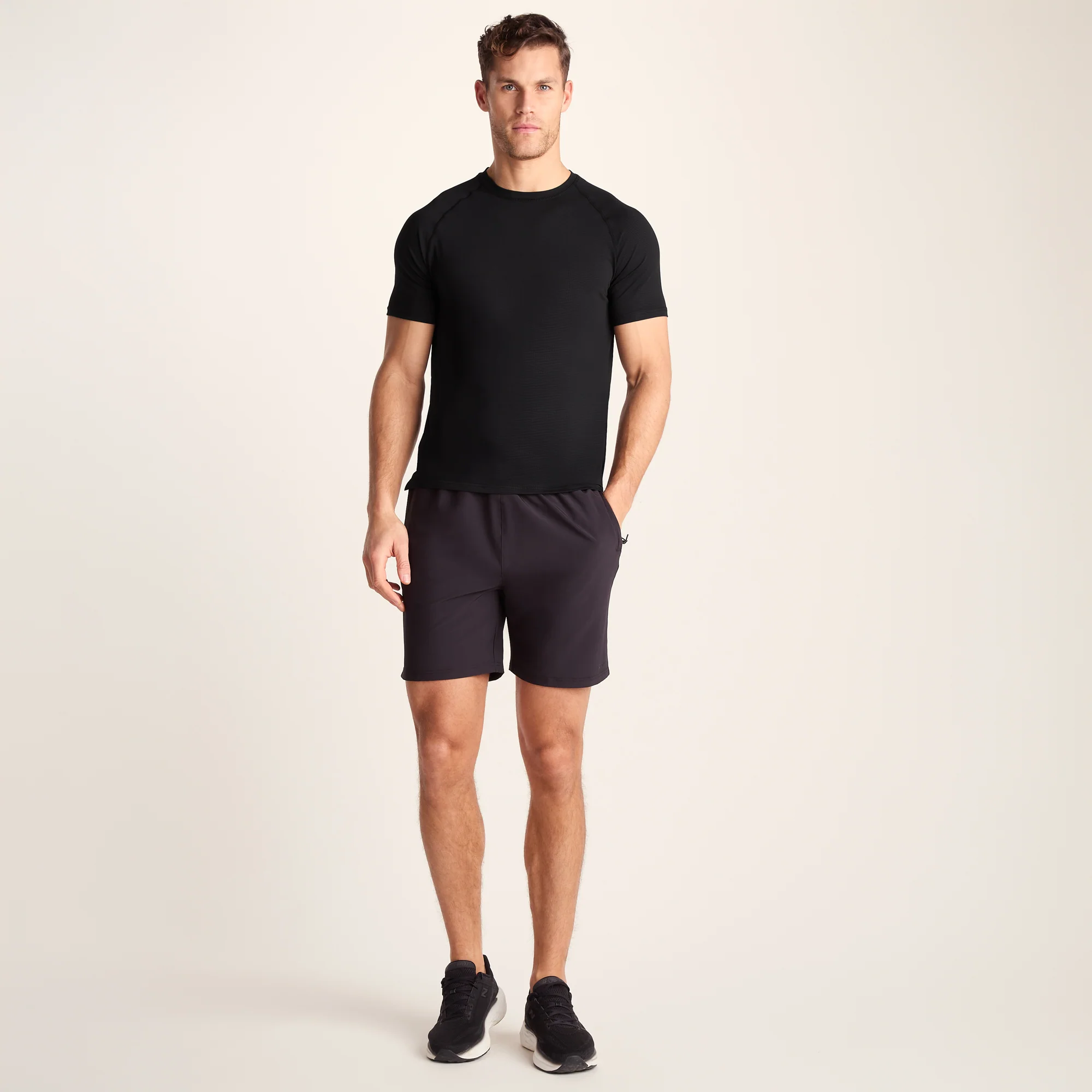 Maddox Mens Short Sleeve Performance T-Shirt - Black - Image 2