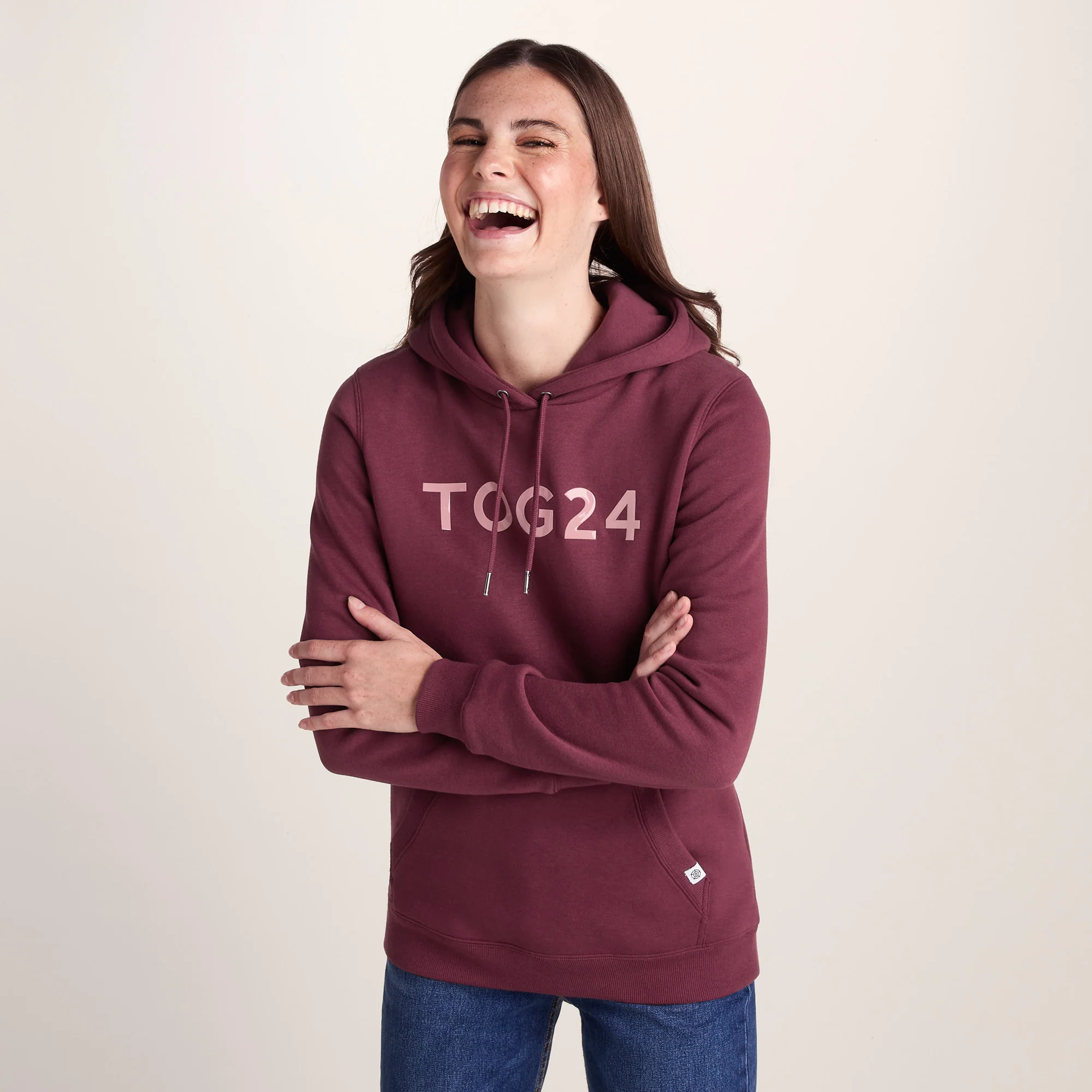 Magdalen Womens Supersoft Overhead Hoody - Burgundy