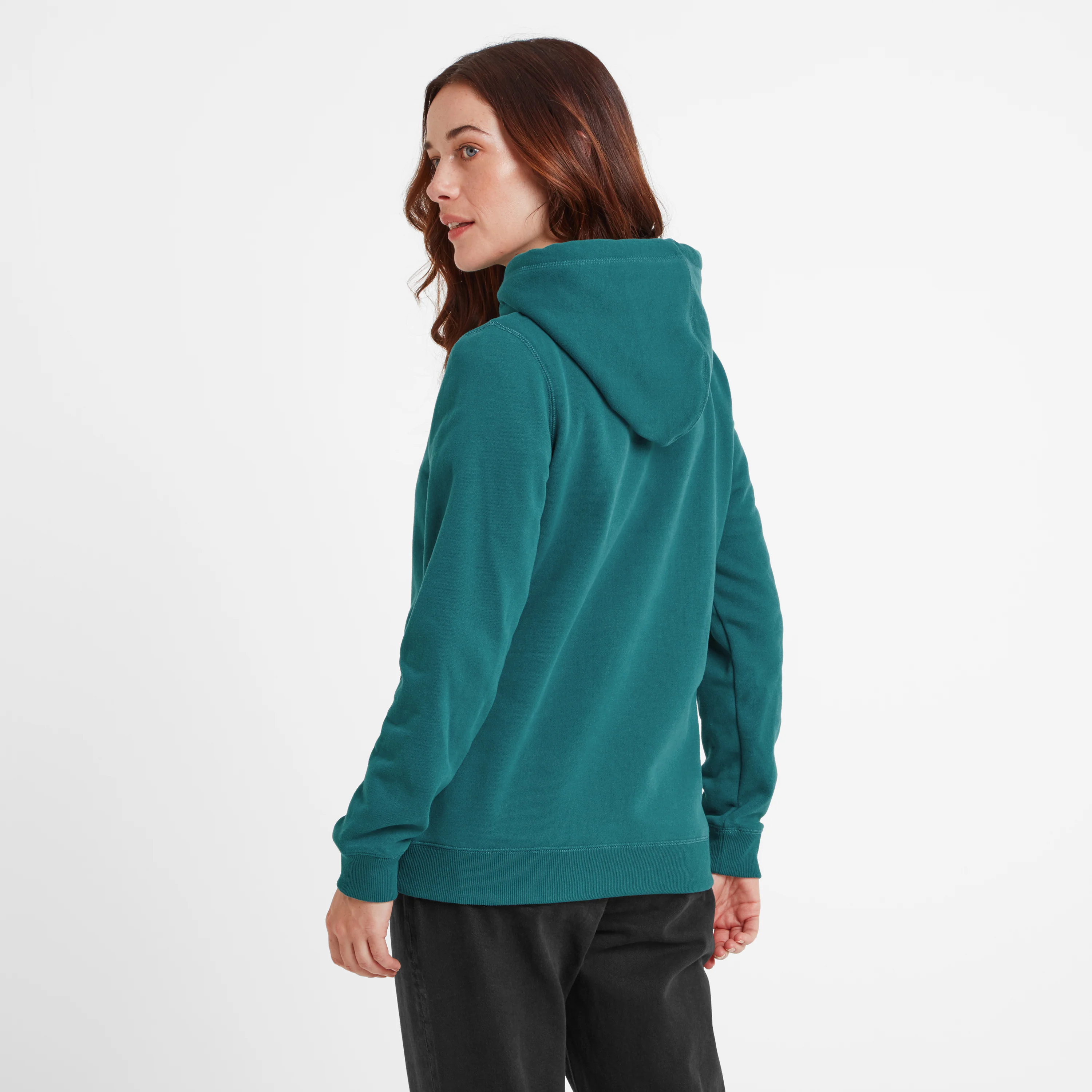 Magdalen Womens Supersoft Overhead Hoody - Deep Teal - Image 3