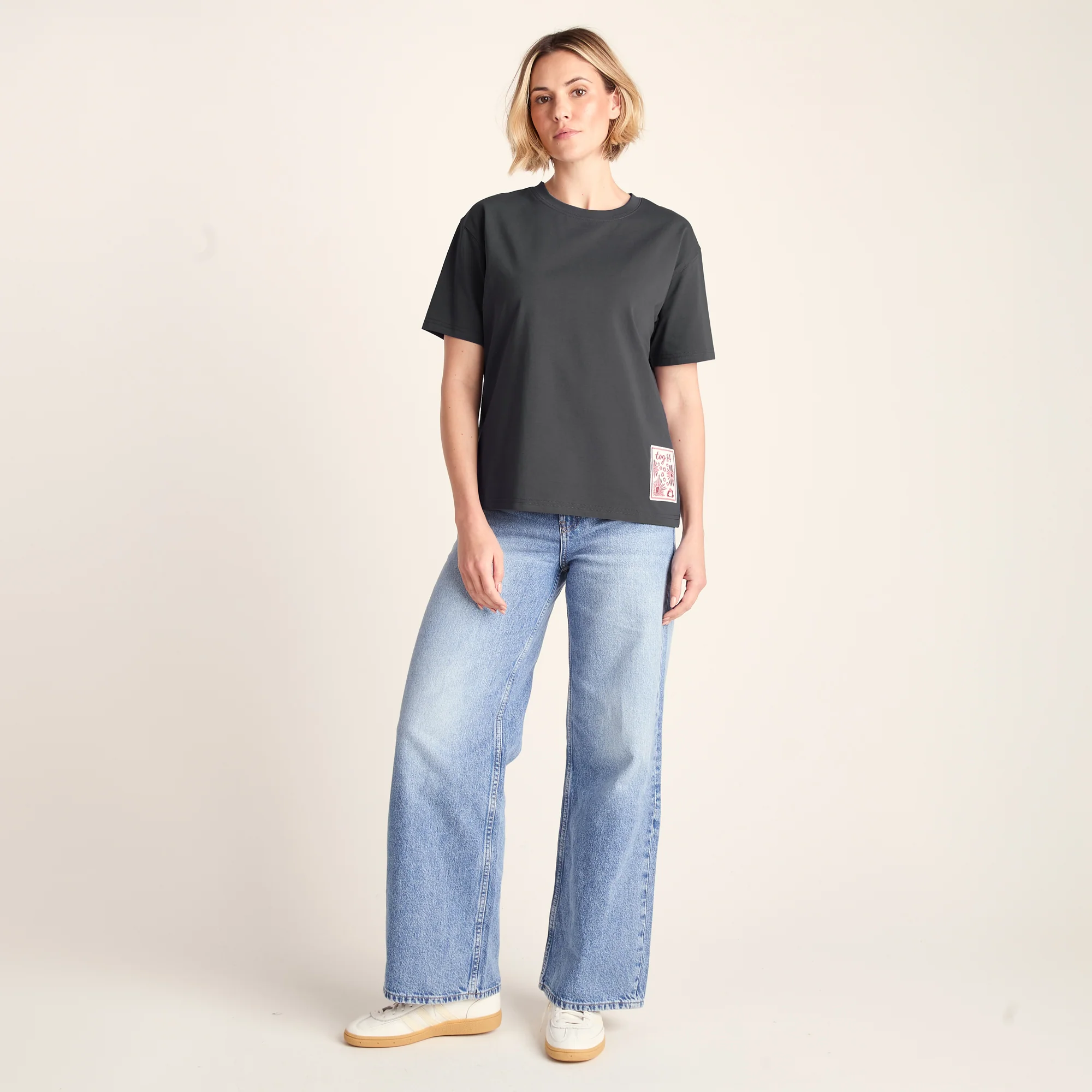 Margot Womens Supersoft Premium Relaxed Fit T-Shirt - Deep Slate - Image 5