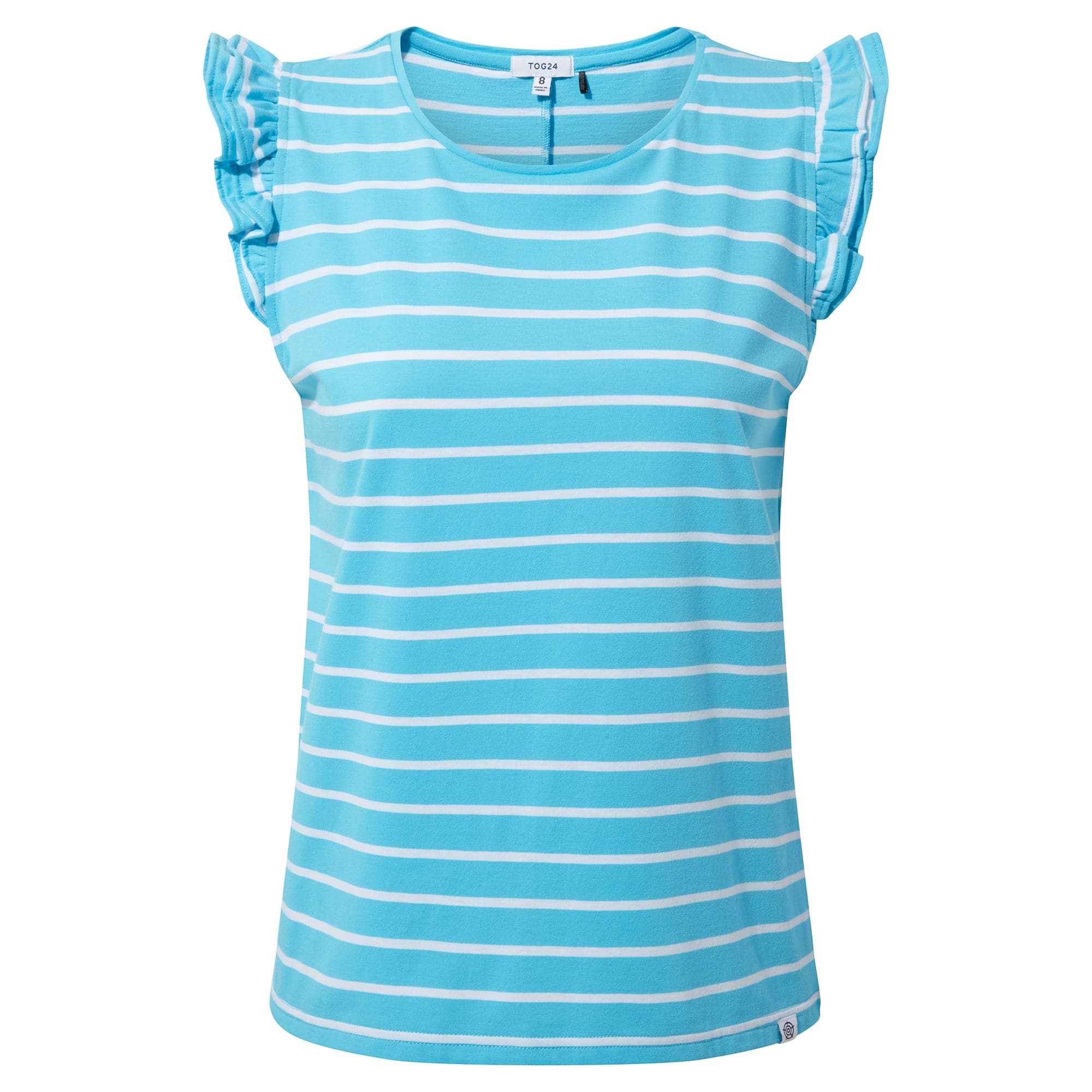 Maribel Womens Vest - Blue Tide Stripe - Image 6