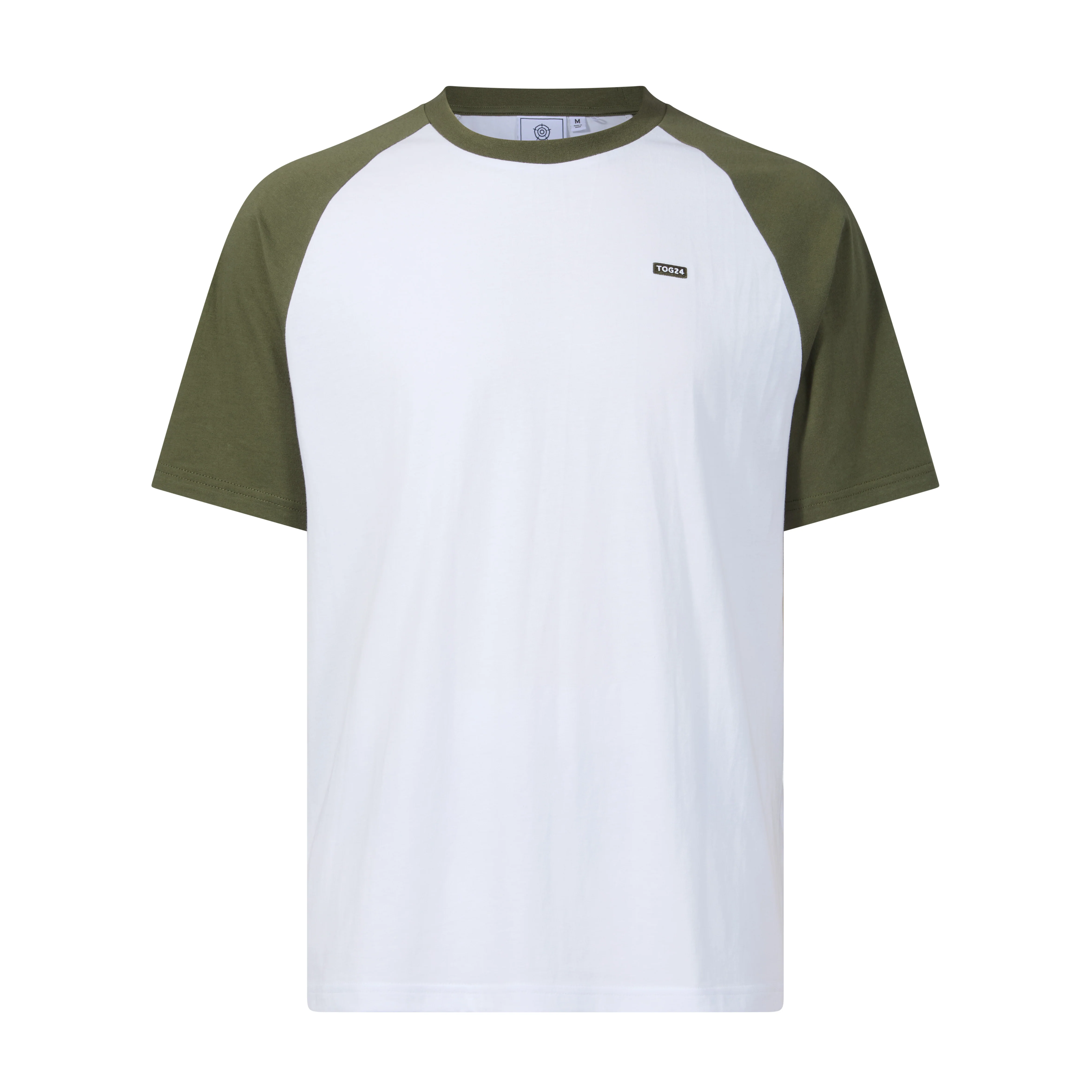 McGill Mens 100% Cotton Supersoft T-Shirt - Forage Green/Optic White - Image 6