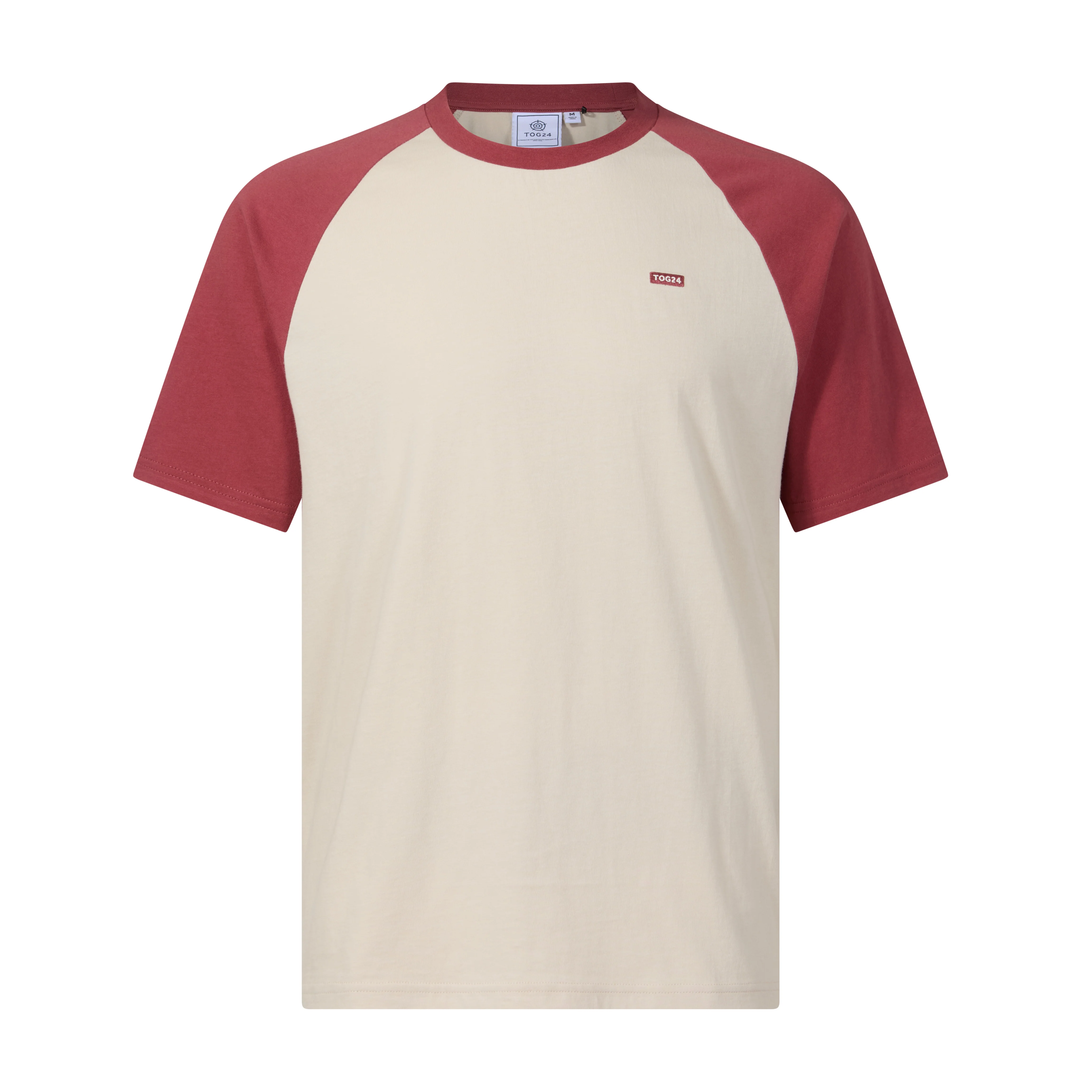 McGill Mens 100% Cotton Supersoft T-Shirt - Warm Cloud/Garnet Red - Image 6
