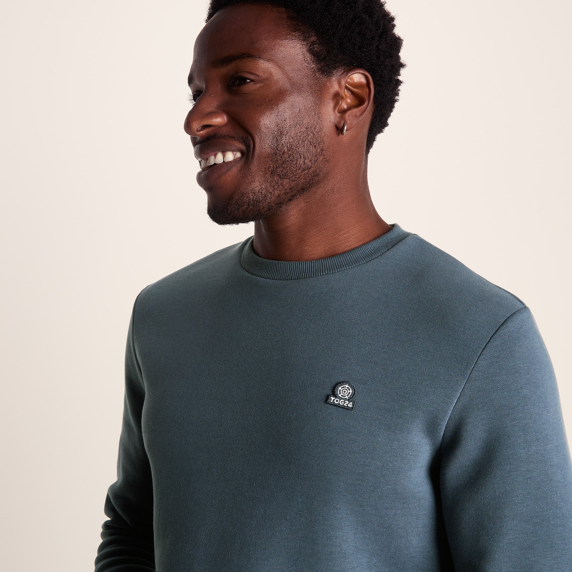 Mellor Mens Supersoft Cotton Rich Sweat - Arctic Blue - Image 5