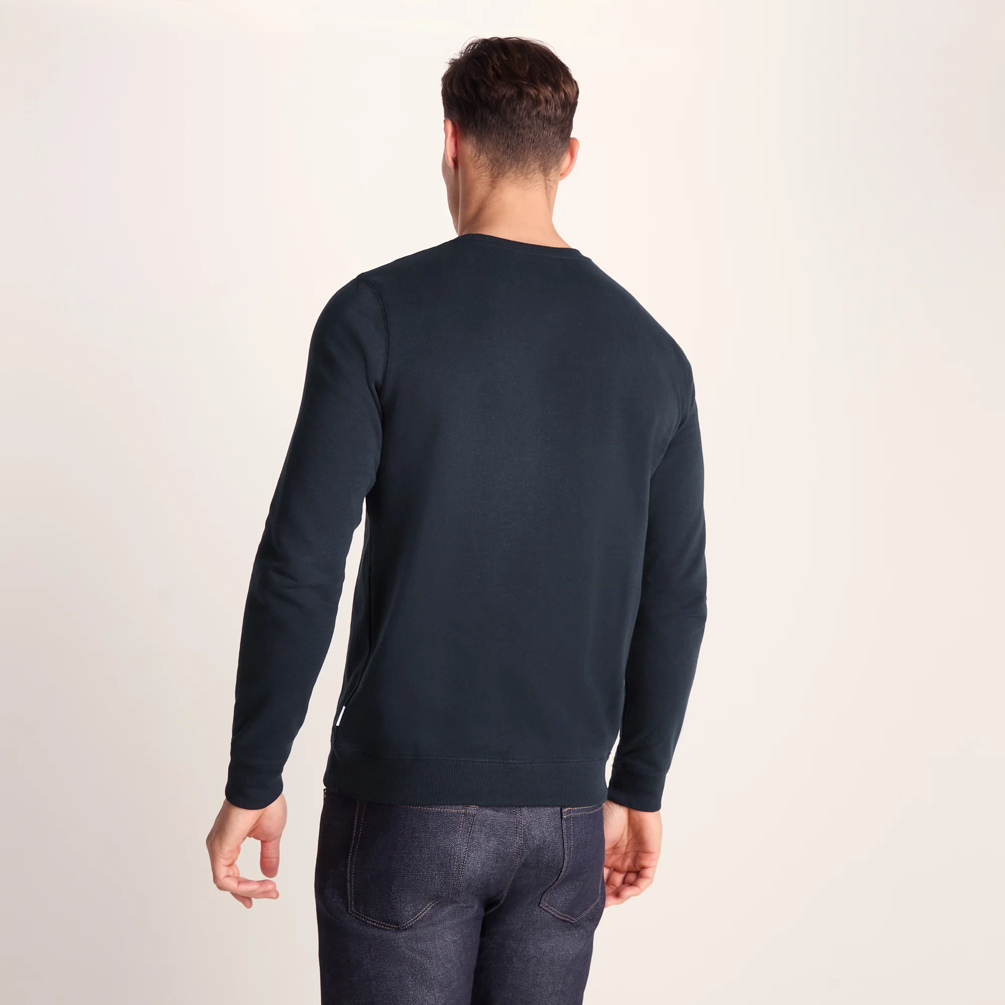 Mellor Mens Supersoft Cotton Rich Sweat - Dark Indigo - Image 4